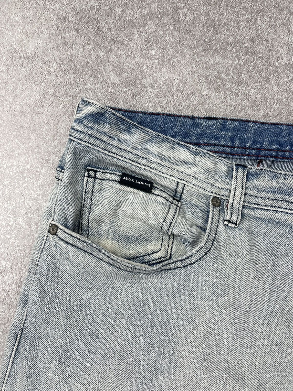 Armani × Armani Exchange Armani Exchange J13 Slim Distressed Denim Jeans Size US 40 / EU 56 - 7 Thumbnail