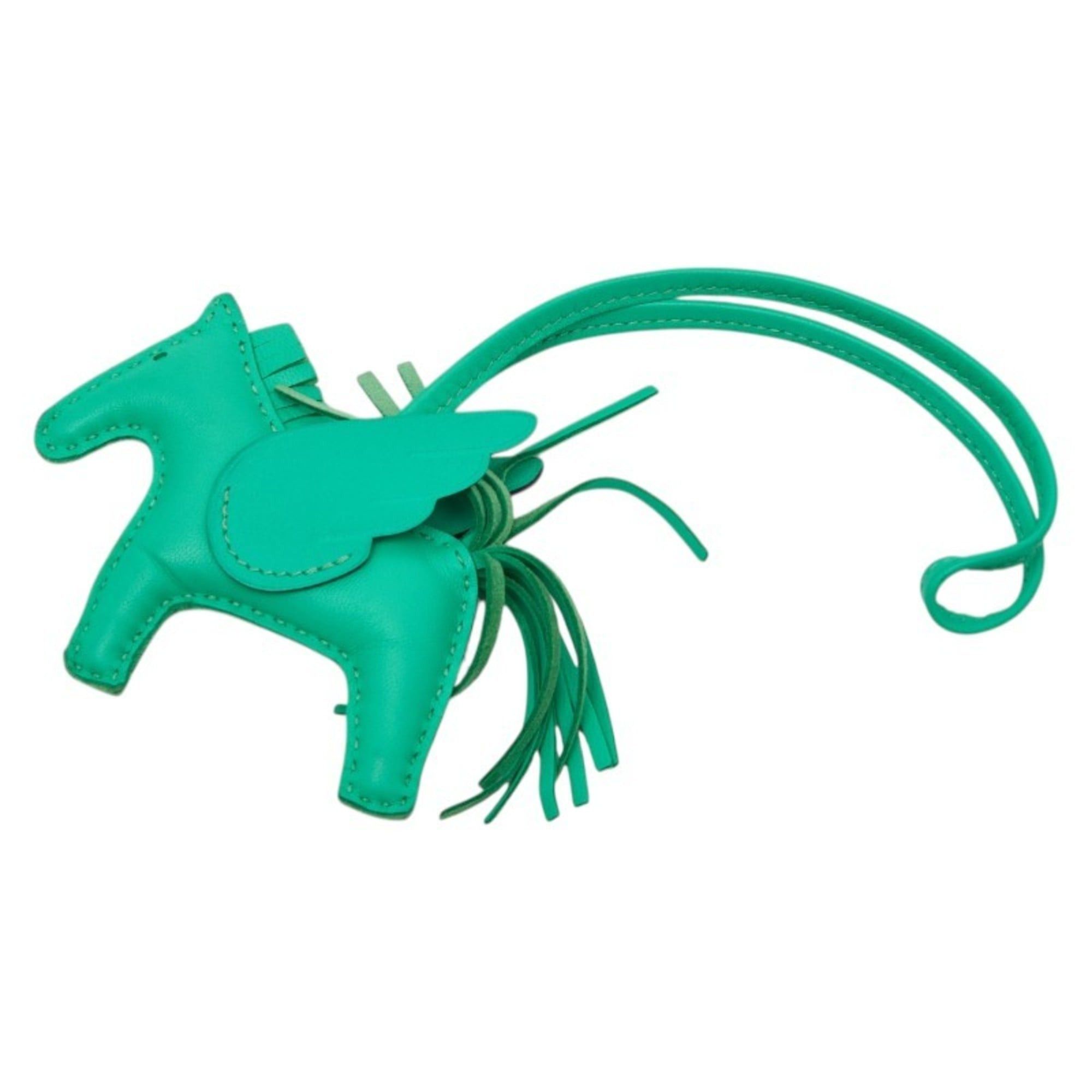 Hermes Hermès Rodeo PM Pegasus Accessory Bag Charm Keychain Green Anjo Miro Women's HERMES Size ONE SIZE - 1 Thumbnail
