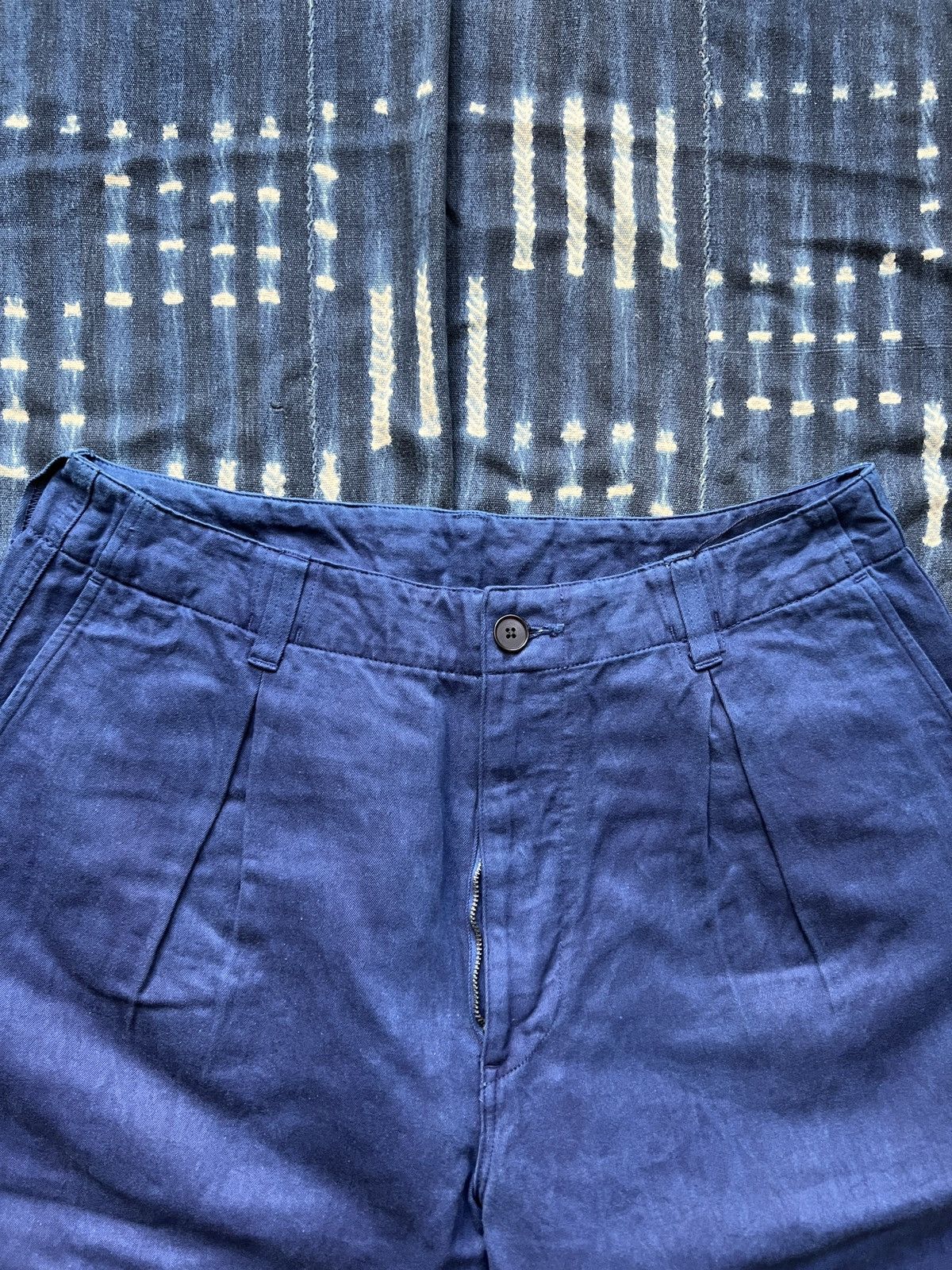 KUON Kuon Kountry Hand dyed Aizome Chino Pants Visvim Kapital Size US 34 / EU 50 - 4 Thumbnail
