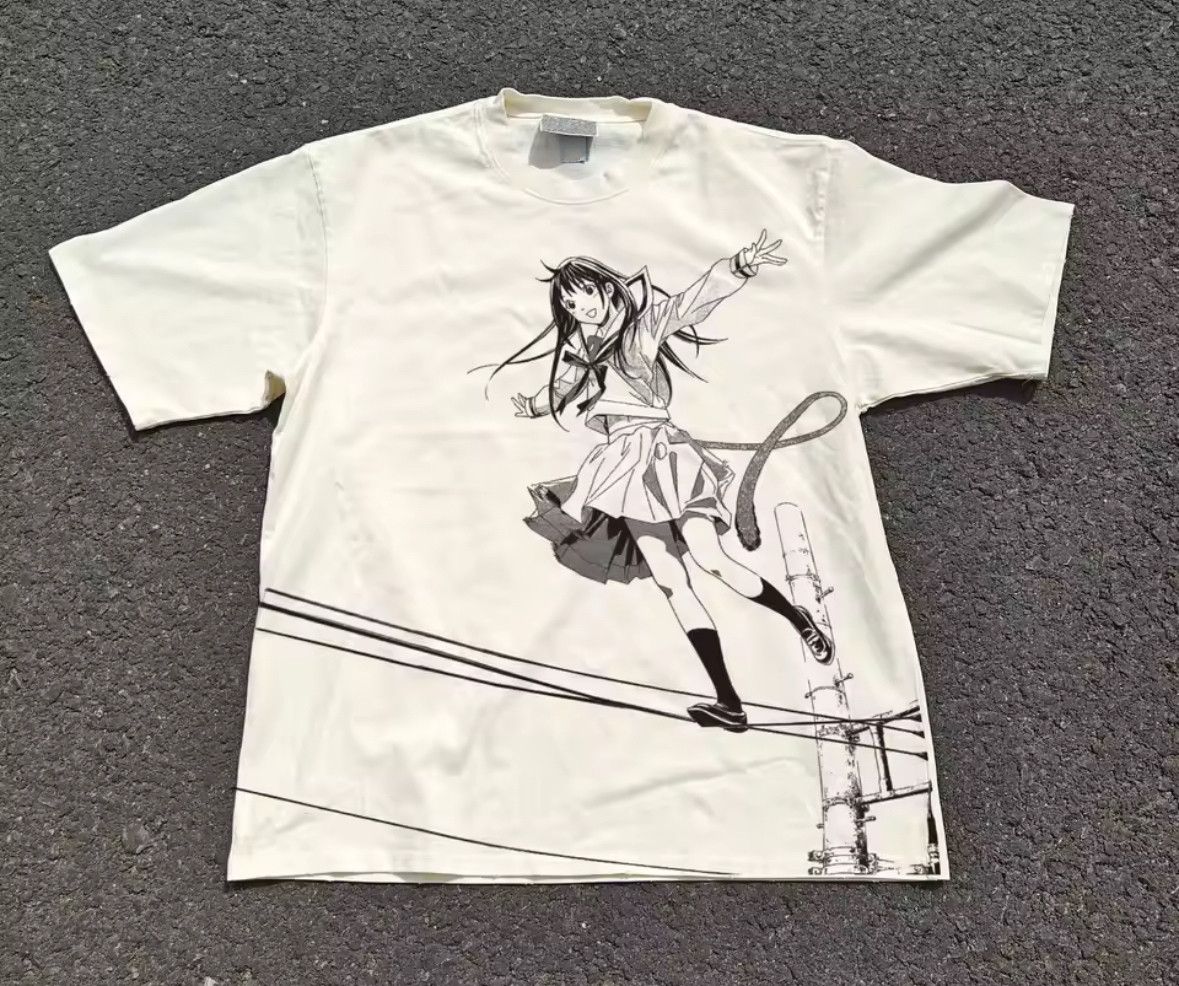 Japanese Brand Heavy Cotton NewIchiki Hiyori Comic Girl Print T-Shirt Size US XXL / EU 58 / 5 - 1 Thumbnail