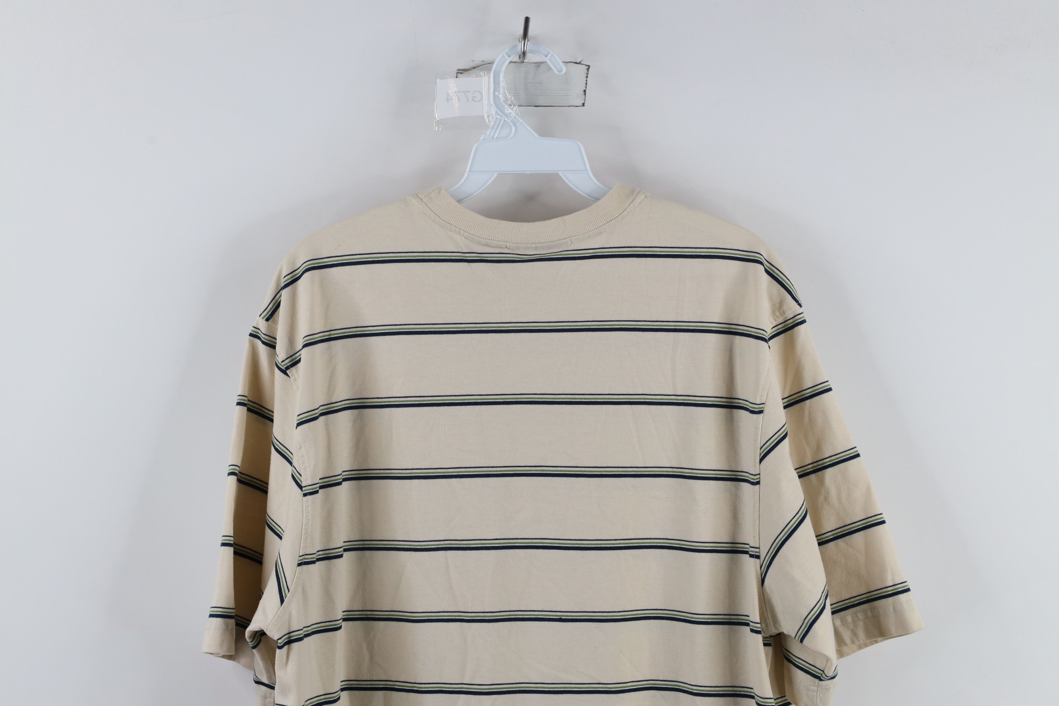 Vintage Vintage 90s Streetwear Striped Short Sleeve Pocket T-Shirt Size US M / EU 48-50 / 2 - 7 Thumbnail