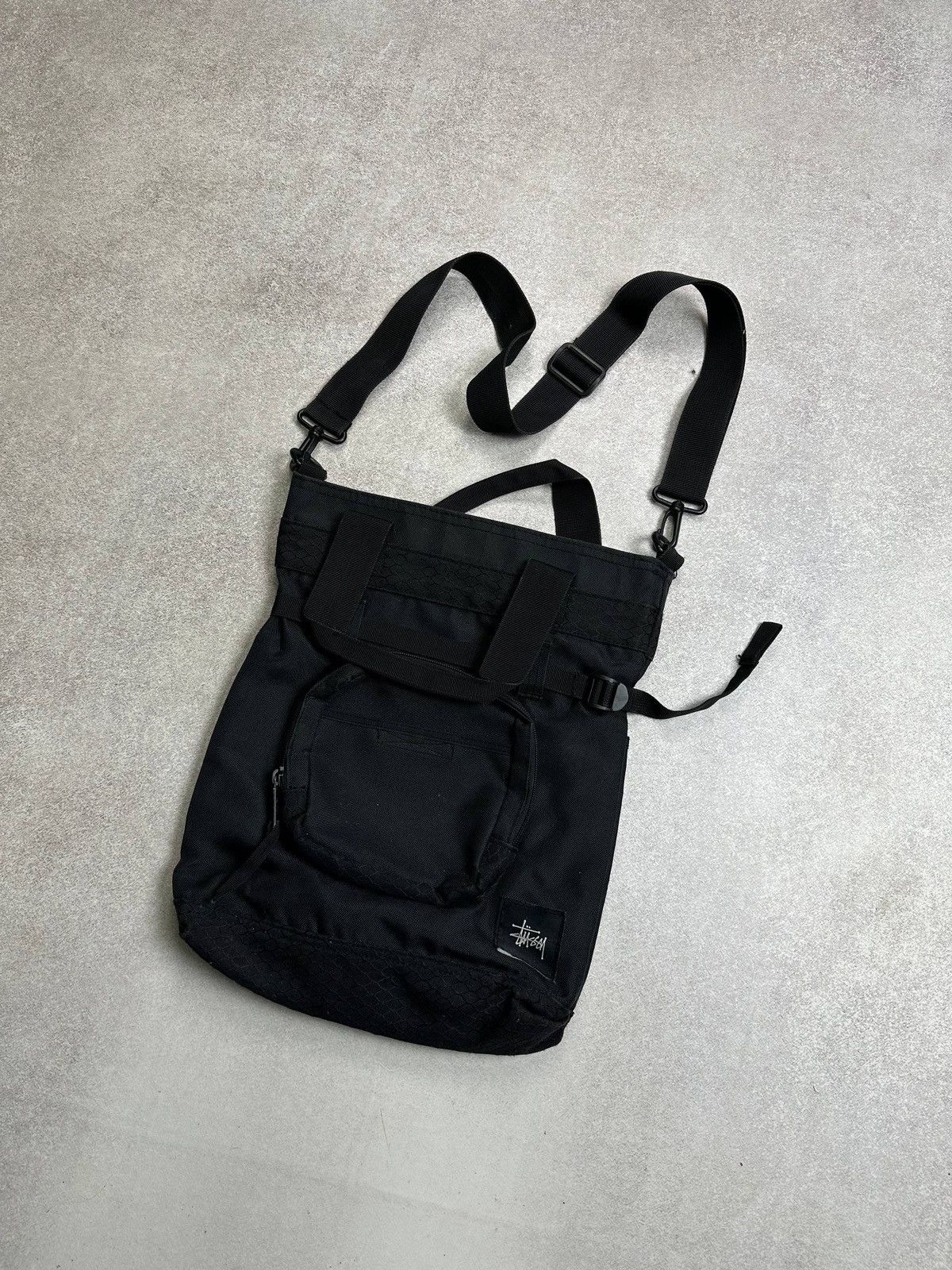 Stussy Vintage Stussy Black Bag Rare Size ONE SIZE - 3 Thumbnail