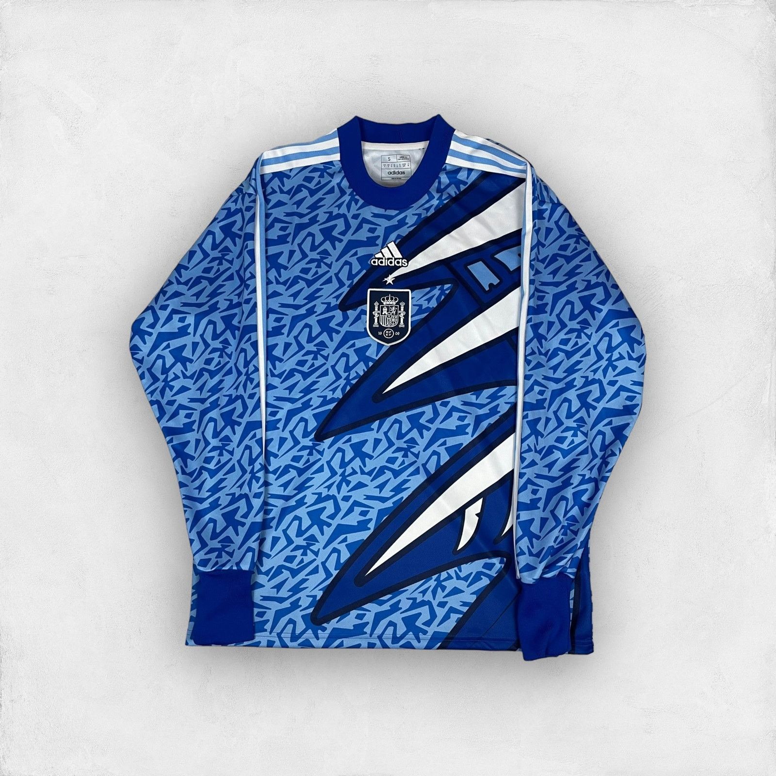 Adidas Adidas Men's Blue Spain Icon Goalkeeper Soccer Jersey Small Size US S / EU 44-46 / 1 - 1 Thumbnail