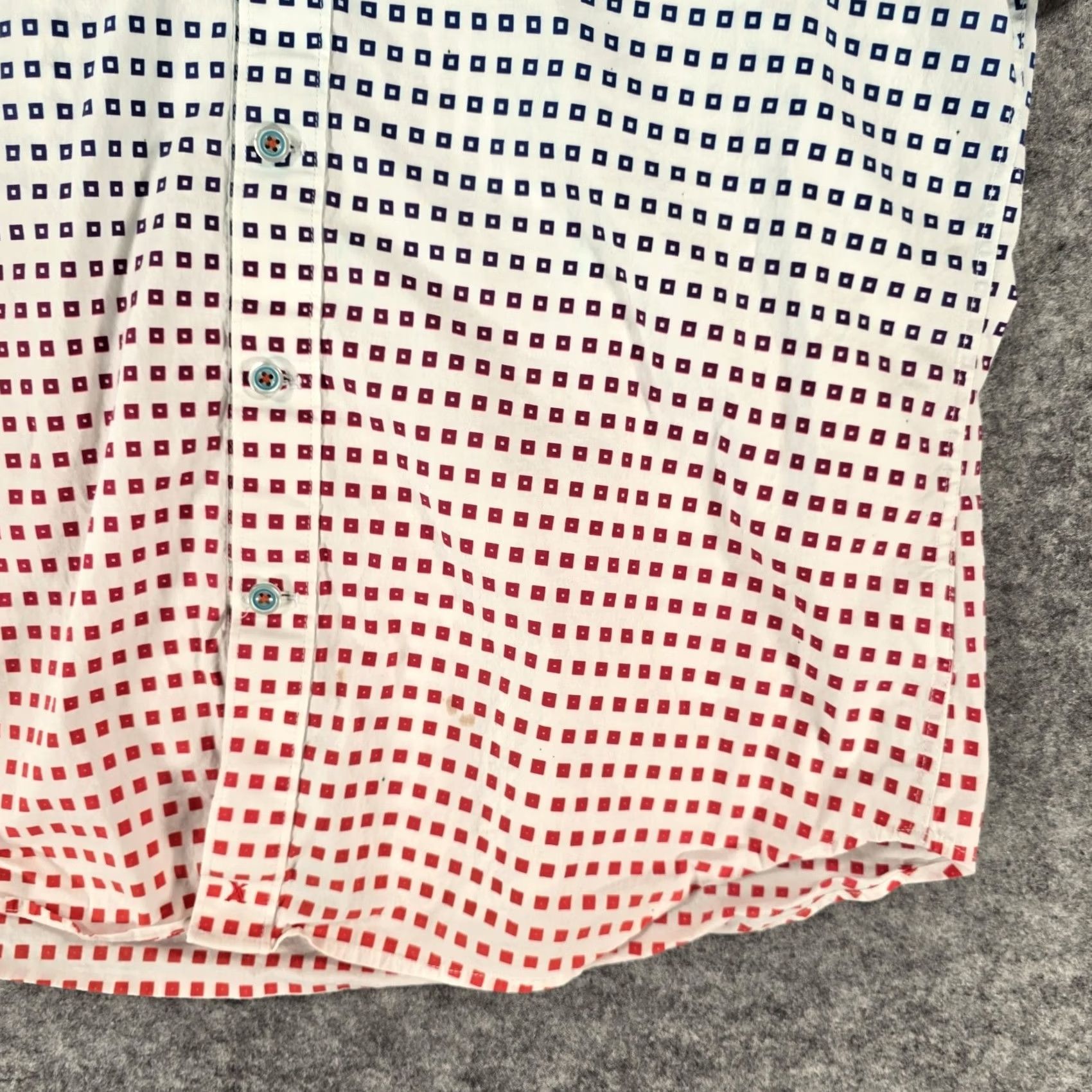 Robert Graham Robert Graham Shirt Mens Medium Tailored Fit Short Sleeve Button Up White Multi Size US M / EU 48-50 / 2 - 5 Thumbnail