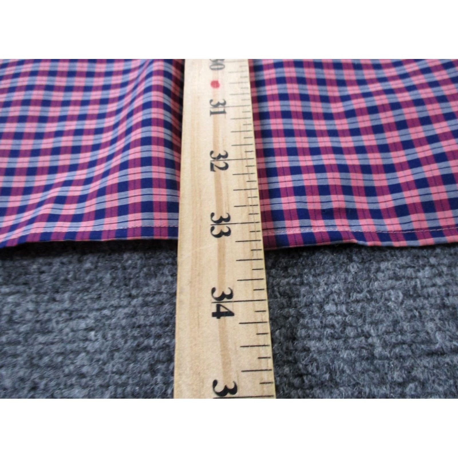 Eton Eton Shirt Men 2XL Plaid Button-Up Long Sleeve Collared Knit Cotton Multicolor Classic Casual Size 48R - 4 Thumbnail