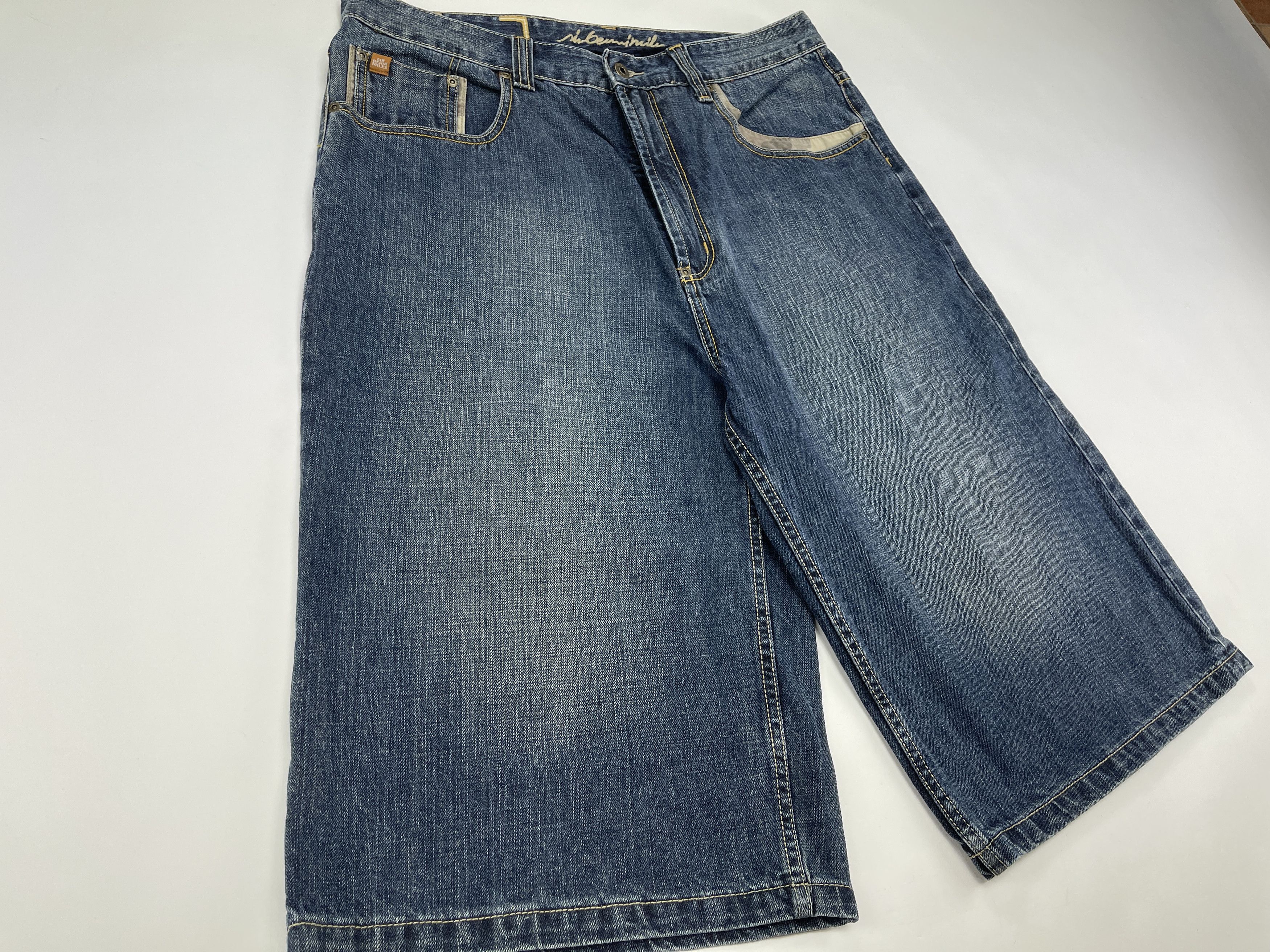 Other Sir Benni Miles jeans shorts, vintage baggy jeans 90s 36 Size US 36 / EU 52 - 8 Thumbnail