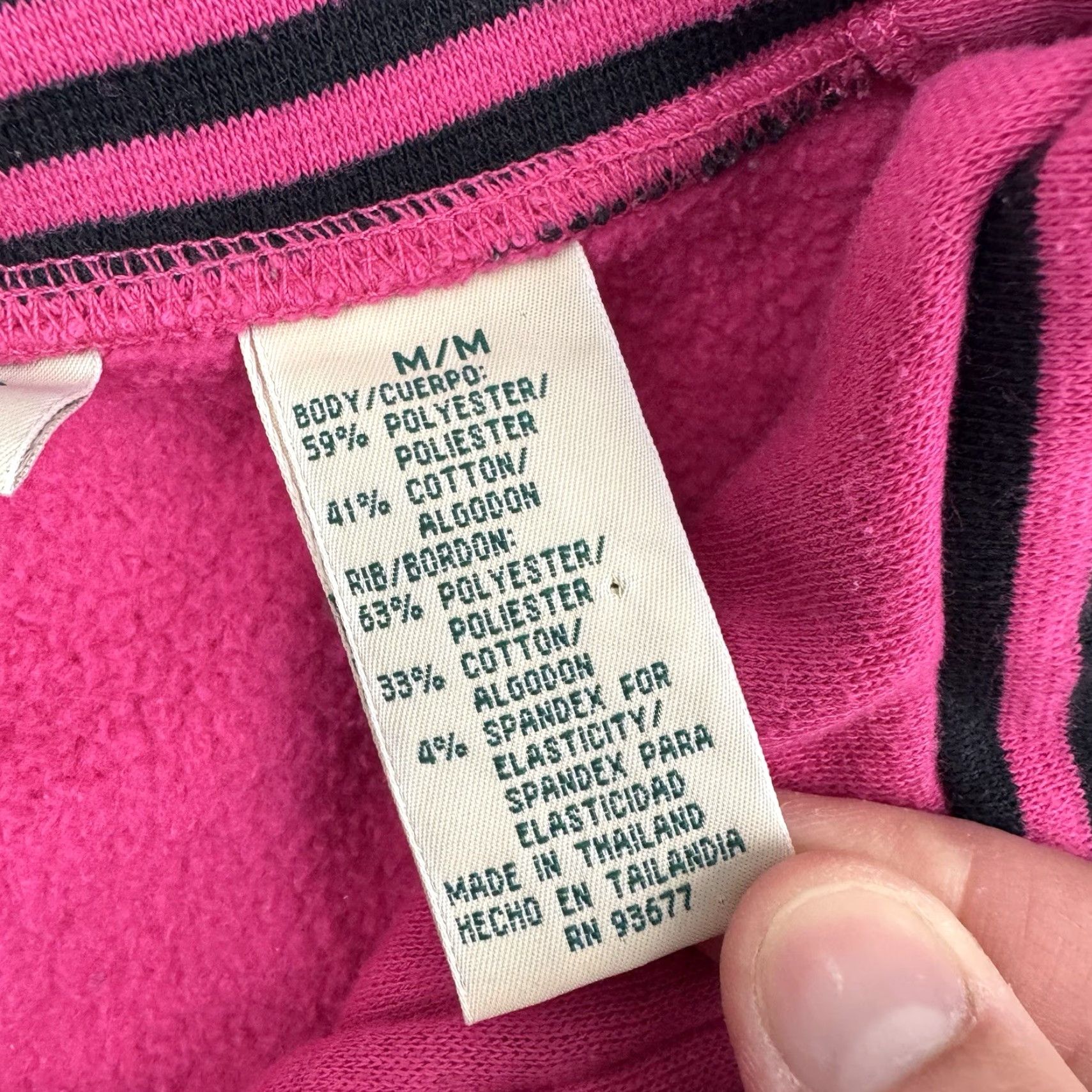 Vintage VINTAGE St. John's Bay Sweatshirt Womens Medium Pink Quarter Zip Pullover 80s 90s Activewear Size M / US 6-8 / IT 42-44 - 4 Thumbnail