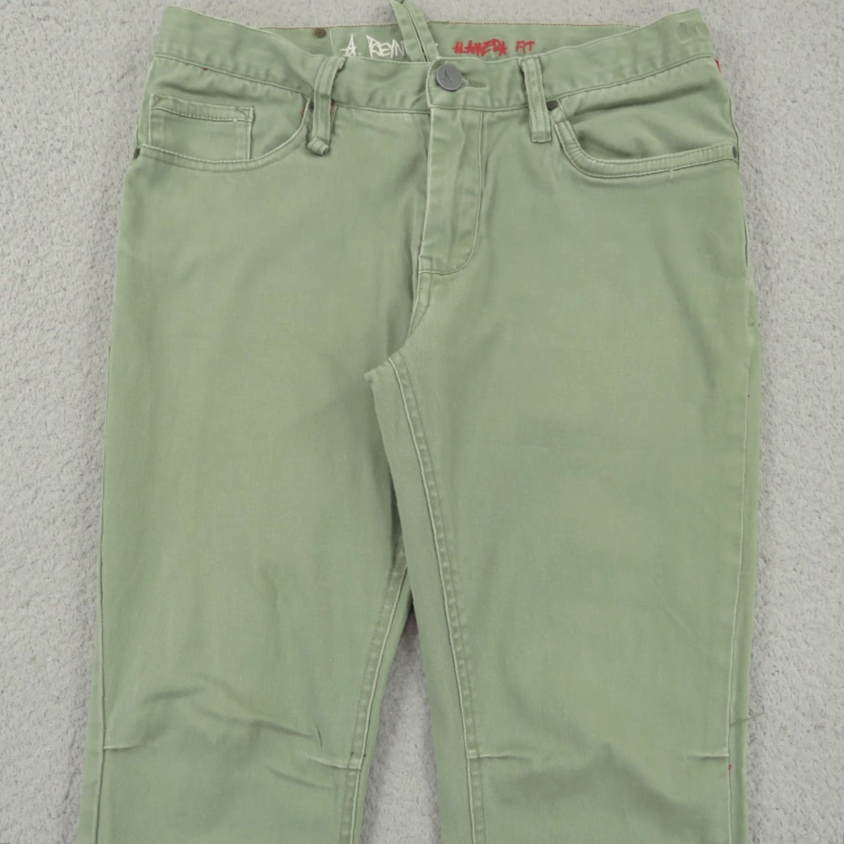 Altamont VINTAGE Altamont Jeans Mens 30x30 Andrew Reynolds Alameda Fit Green Signature Skater Y2K Size US 30 / EU 46 - 4 Thumbnail
