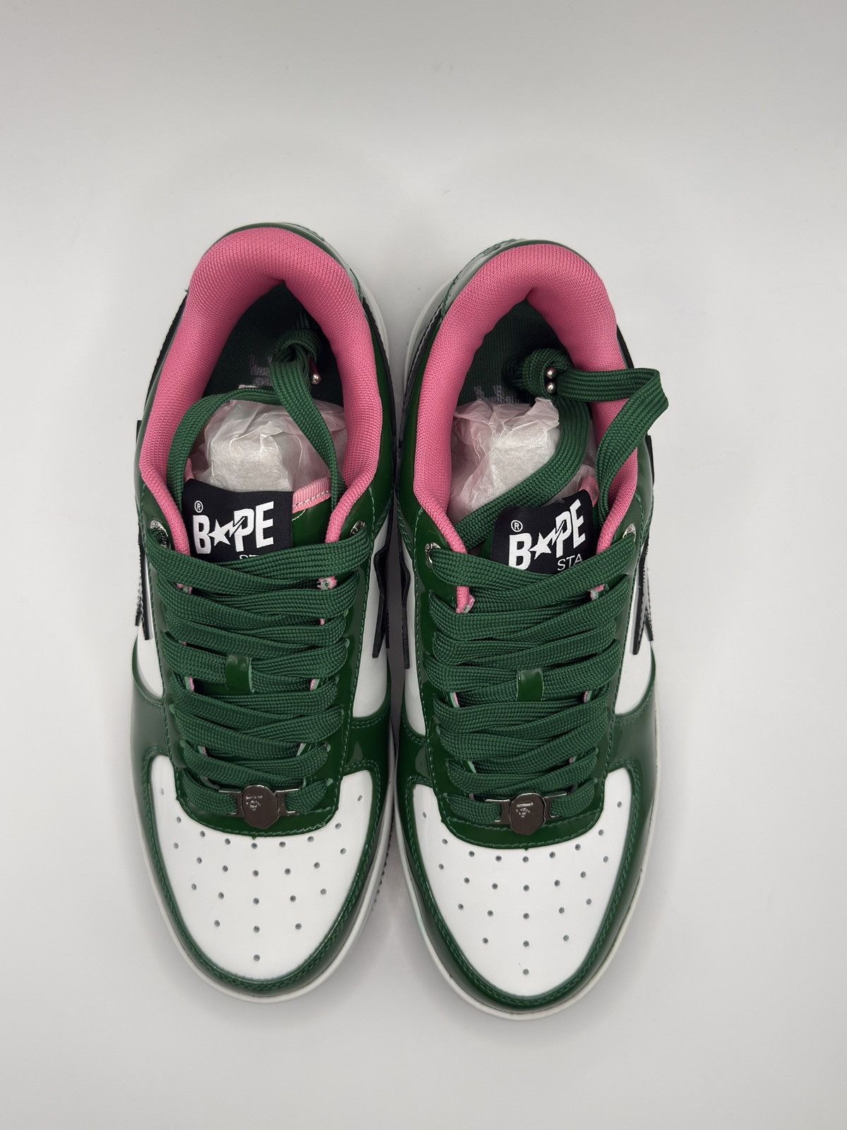 Bape A Bathing ape Bapesta # 1 green size 8.5 Size US 8.5 / EU 41-42 - 2 Thumbnail
