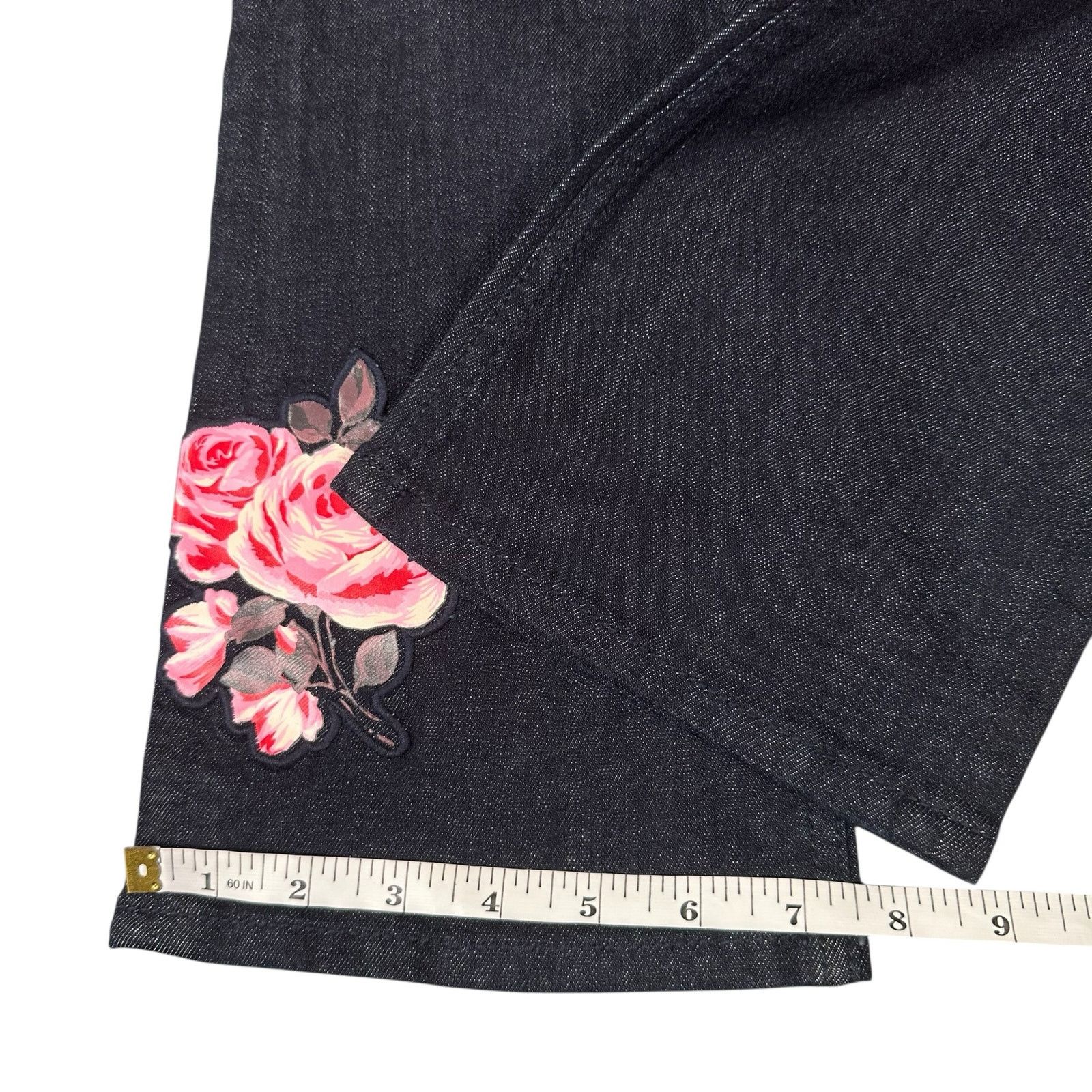 Kate Spade Kate Spade Broome Street Rose Kick Flare Crop Jeans Size 26 Size 26" / US 2 / IT 38 - 5 Thumbnail