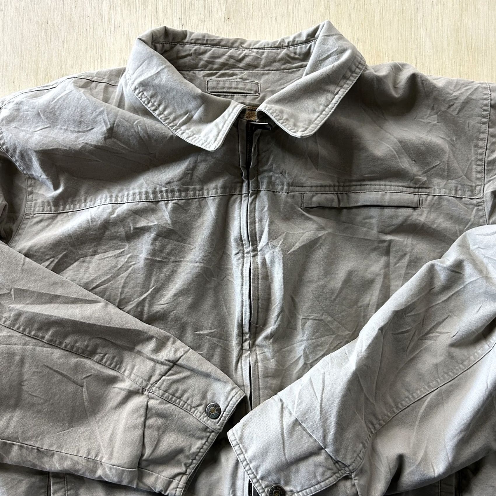 Vintage Y2K Sonoma Jacket Mens 2XL Gray Canvas Full Zip Fleece Lined Insulated Casual Size US XXL / EU 58 / 5 - 3 Thumbnail
