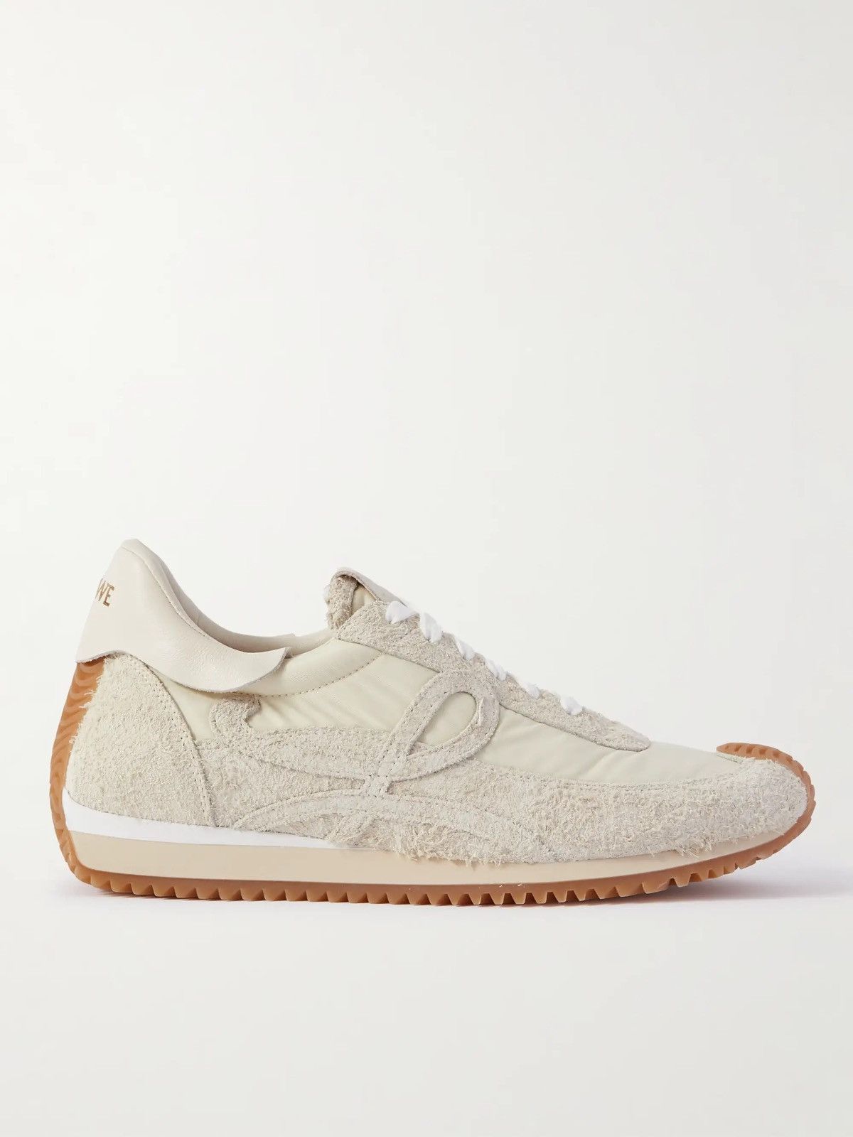 Loewe Flow Runner Leather-Trimmed Brushed-Suede and Nylon Sneakers Size US 10 / IT 40 - 1 Thumbnail