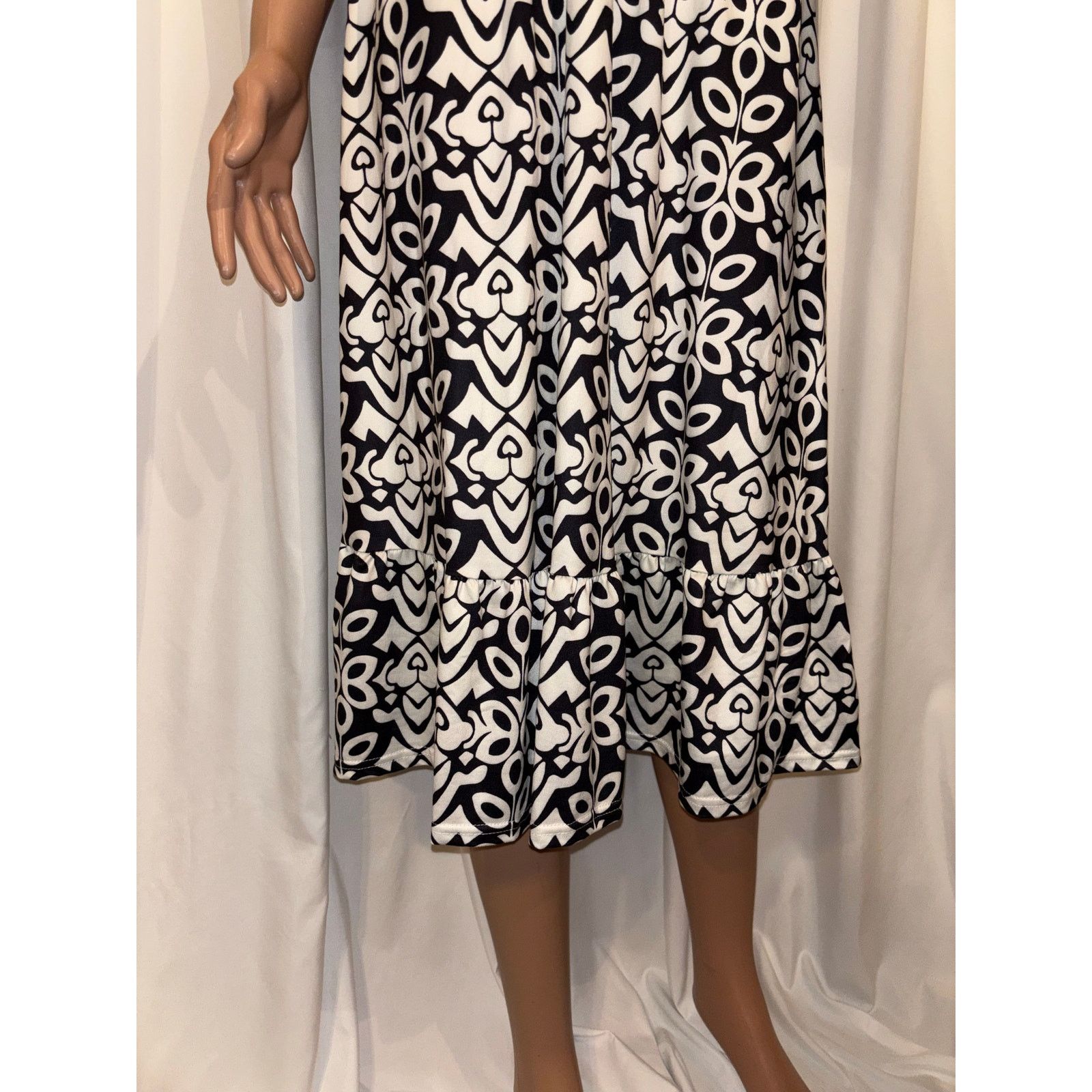 The Unbranded Brand Gulang Floral Mid Boho Dress Size 2XL Size XXL / US 16-18 / IT 52-54 - 3 Thumbnail