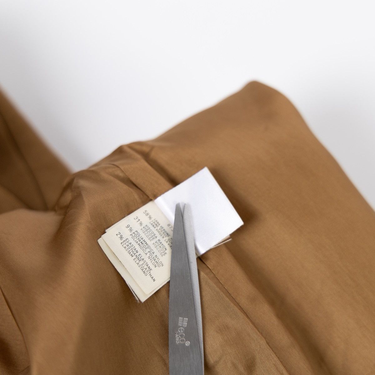 MAX&Co. Max&Co Womens Beige Wool Short Trench Coat Double Breasted Size S / US 4 / IT 40 - 8 Thumbnail