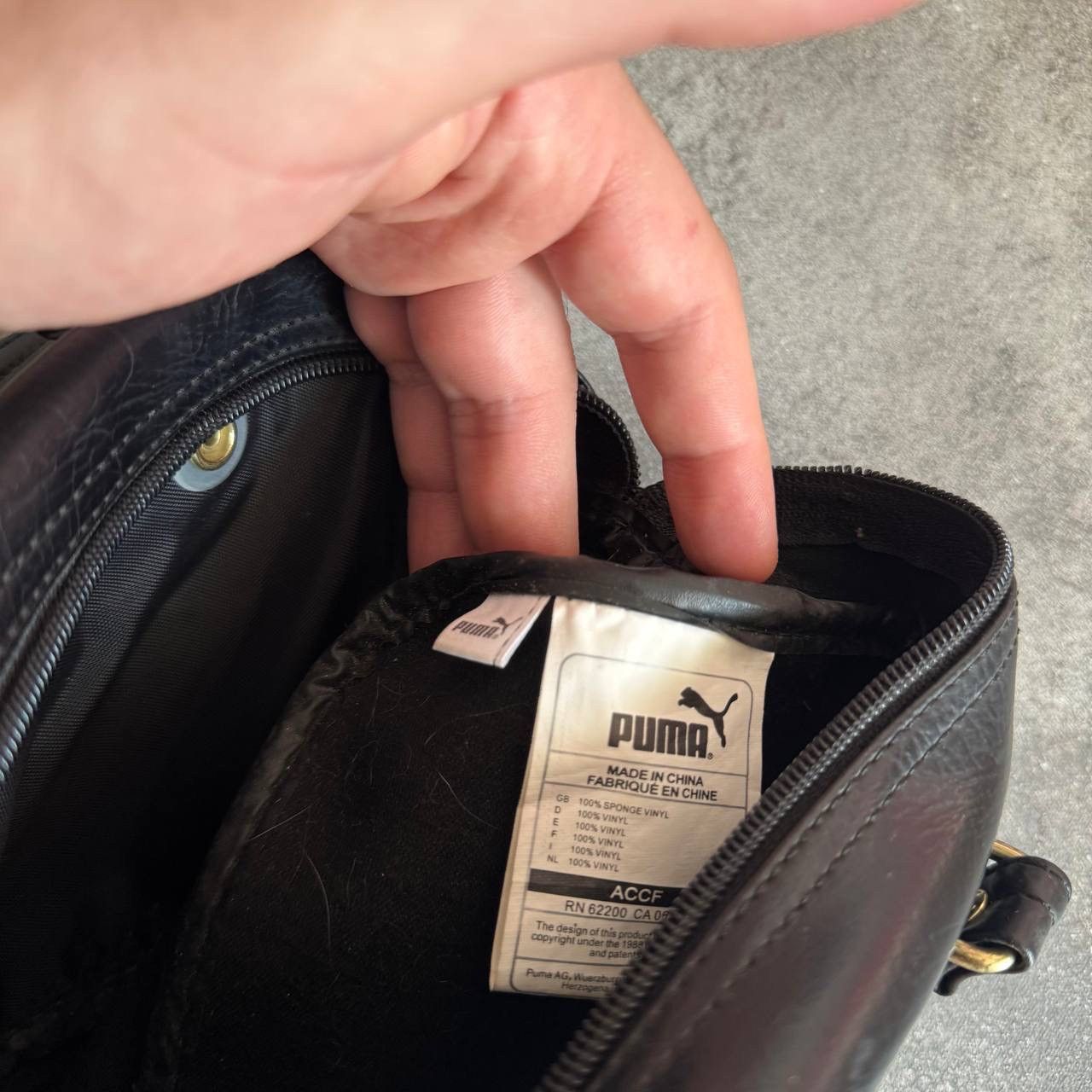 Puma Puma Vintage Y2K Total Black Handle Bag Size ONE SIZE - 11 Thumbnail