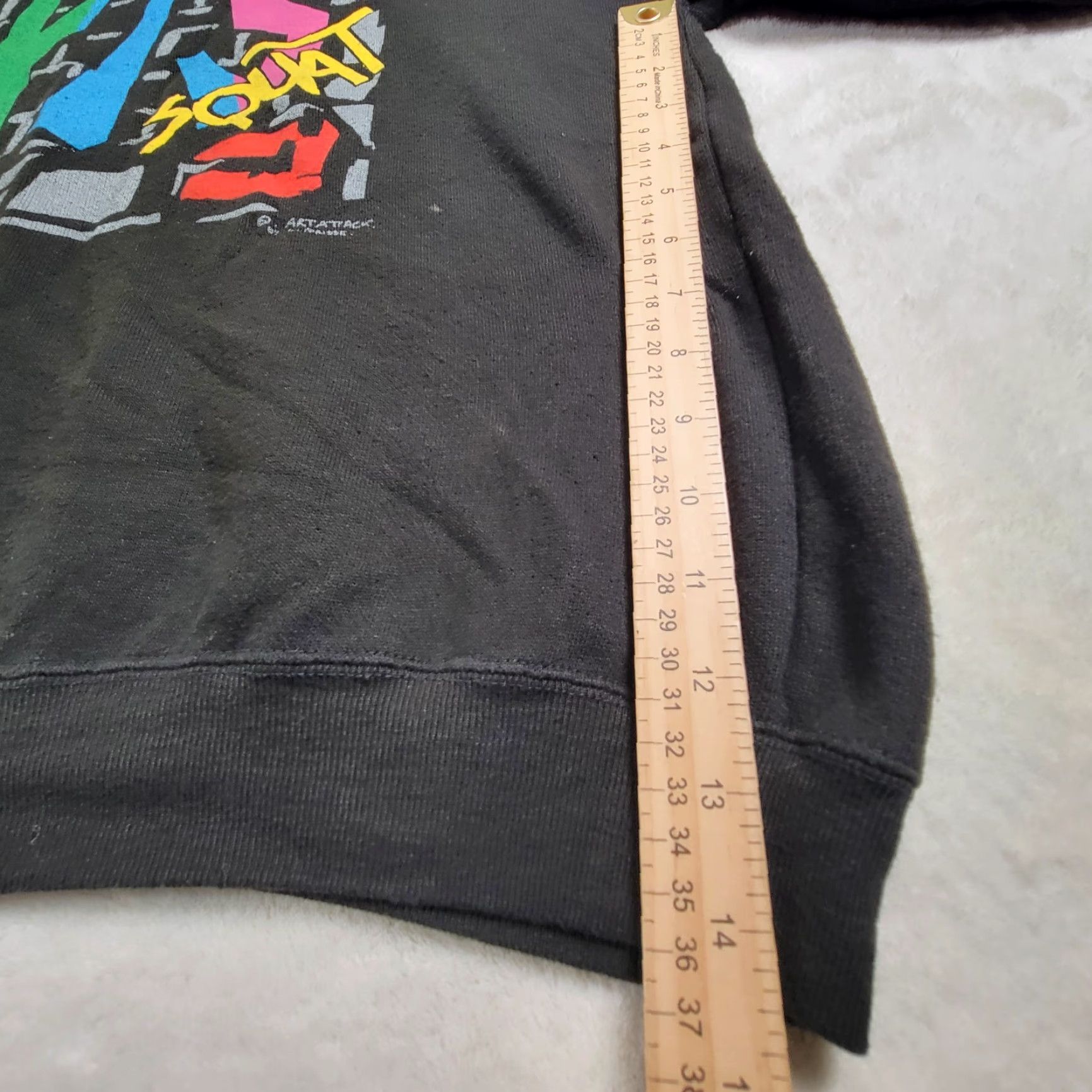 FARIS VINTAGE Tangs Black Sweatshirt Men XXL Art Attack Pullover Crew Neck Graphic Print All Seasons Heavyweight Cotton- France Men Size US XXL / EU 58 / 5 - 7 Thumbnail