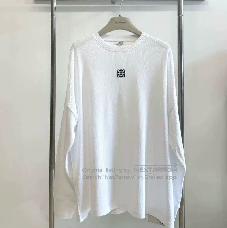 Loewe LOEWE Anagram Embroidered Logo Long Sleeve Size US M / EU 48-50 / 2 - 1 Thumbnail