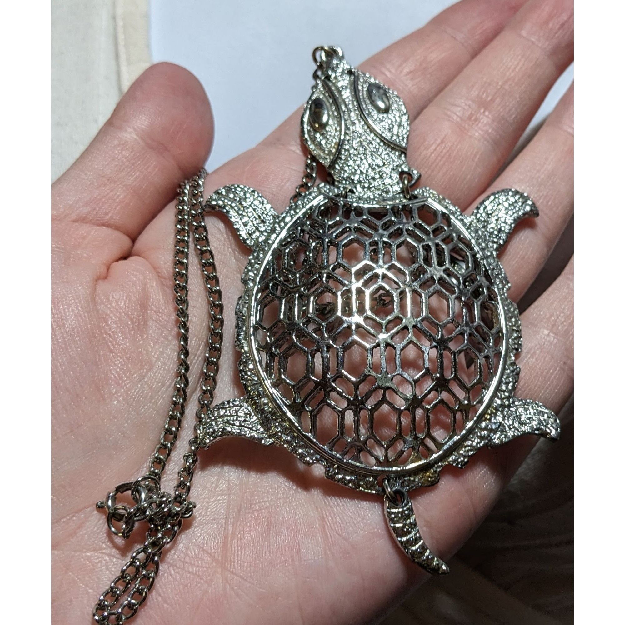 Other Vintage Articulated Turtle Necklace Size ONE SIZE - 18 Thumbnail