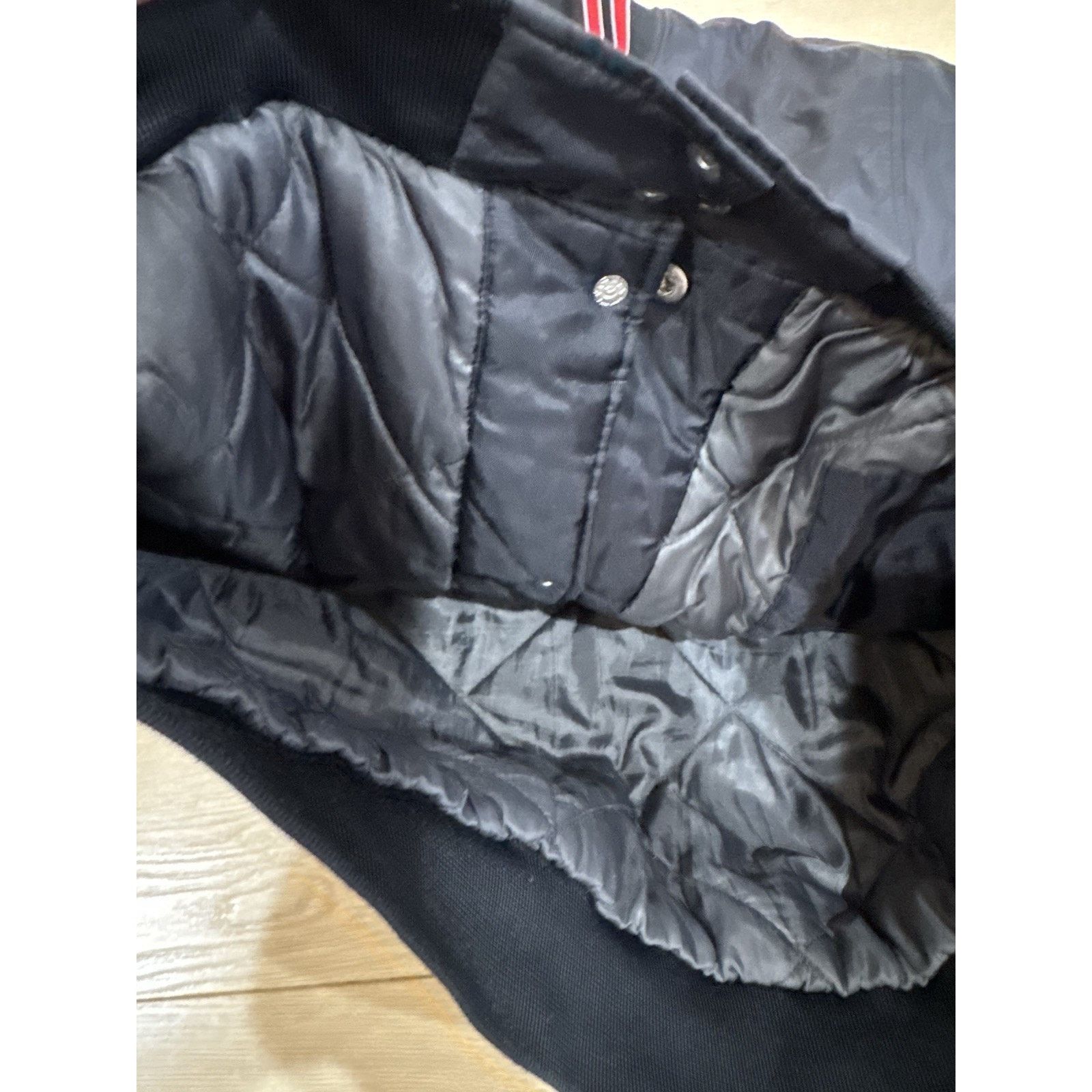Badfriend BADFRIEND Varsity Bomber Jacket Size LARGE Black RARE Size US L / EU 52-54 / 3 - 5 Thumbnail