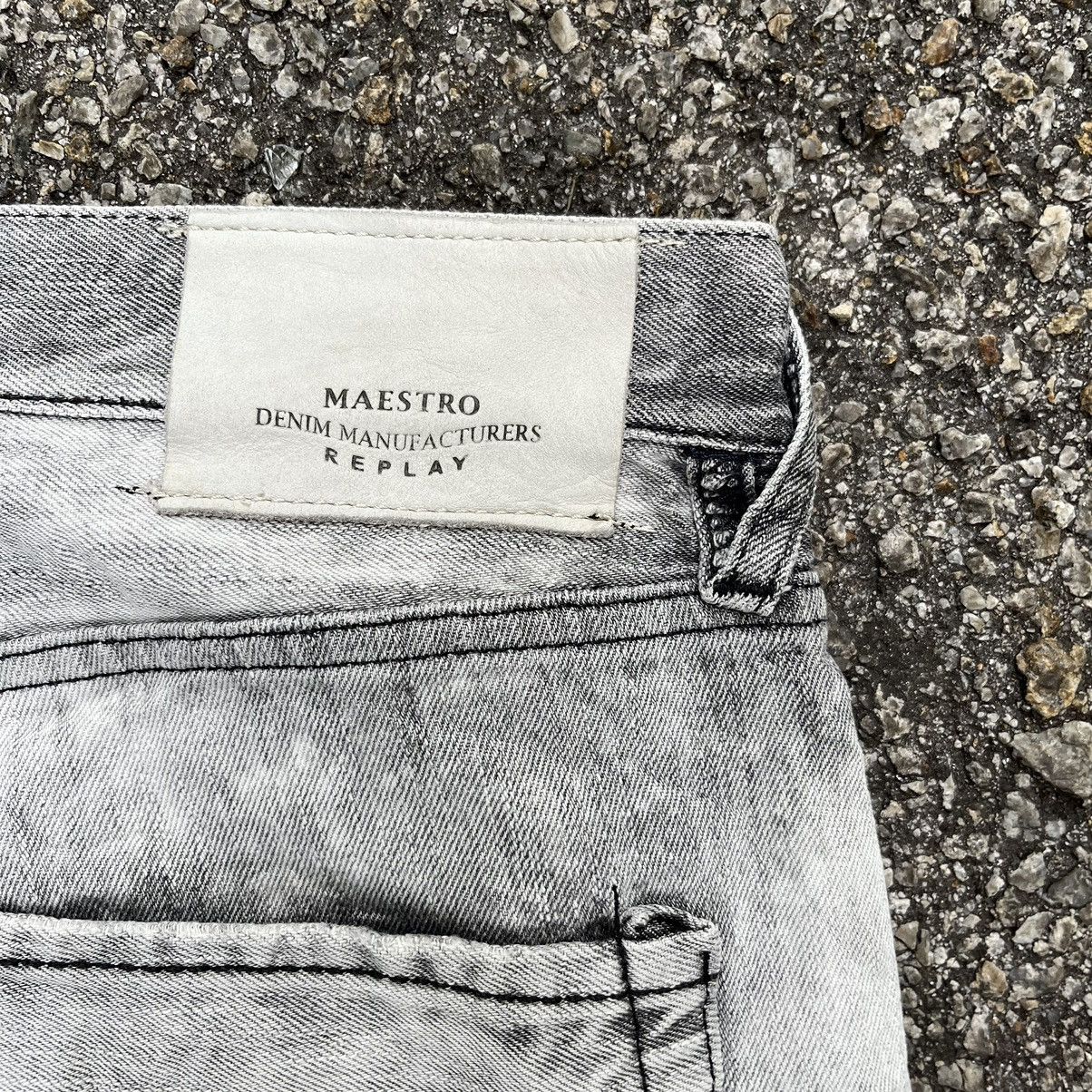 Hysteric Glamour Replay Maestro Denim Acid Washed Vintage Y2K Jeans Size US 34 / EU 50 - 13 Thumbnail