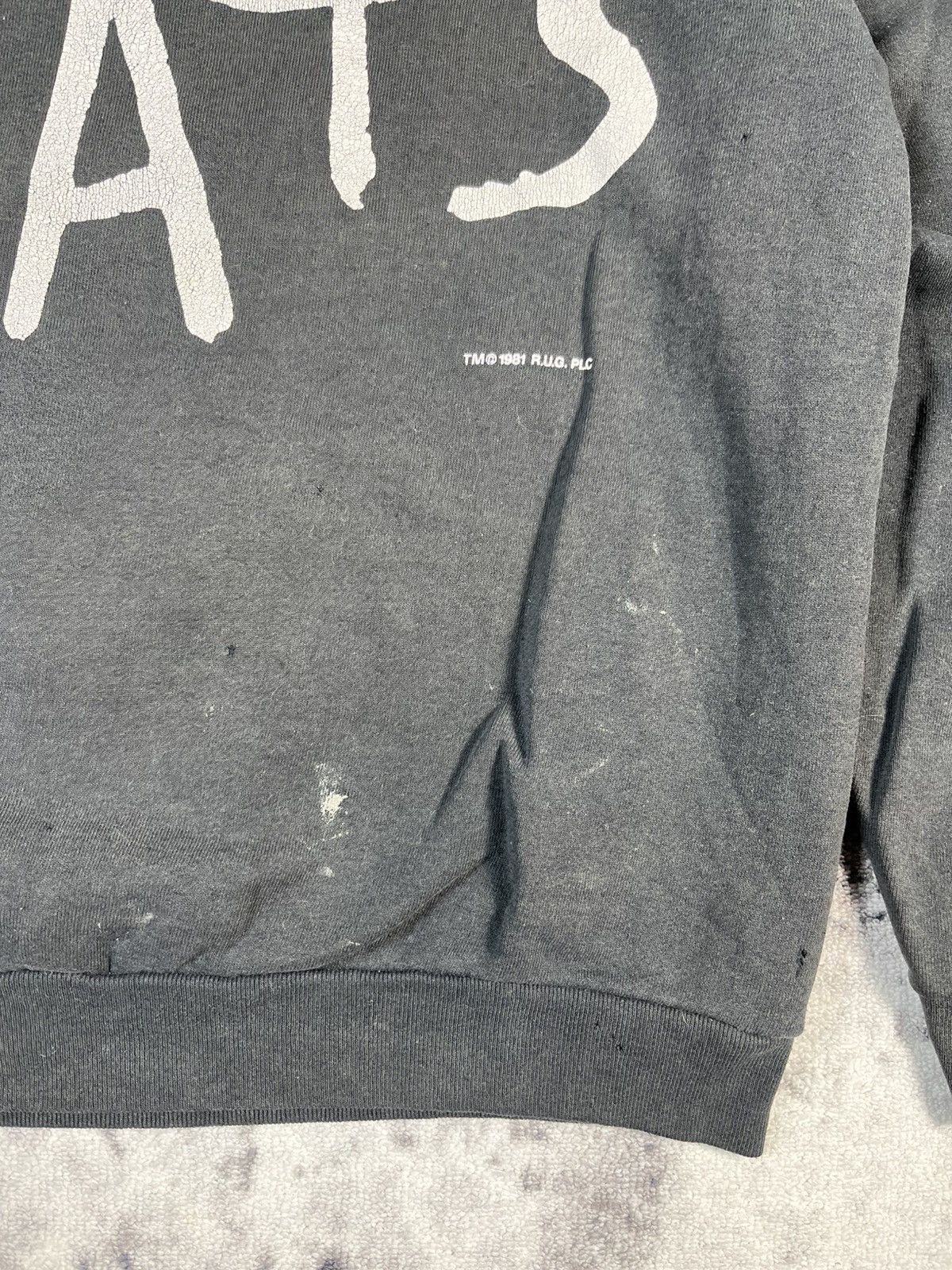 Other Vintage CATS 1981 Distressed Fade Sweatshirt Grunge Size US M / EU 48-50 / 2 - 9 Thumbnail