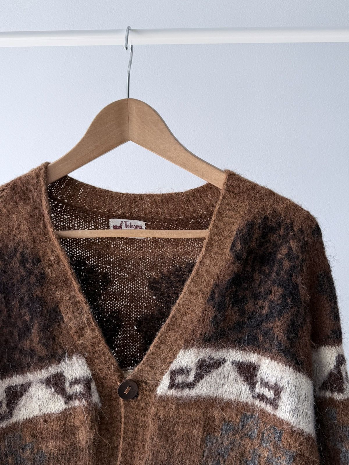 Vintage Vintage 70s Alpaca Wool Cardigan Sweater Size US M / EU 48-50 / 2 - 2 Thumbnail