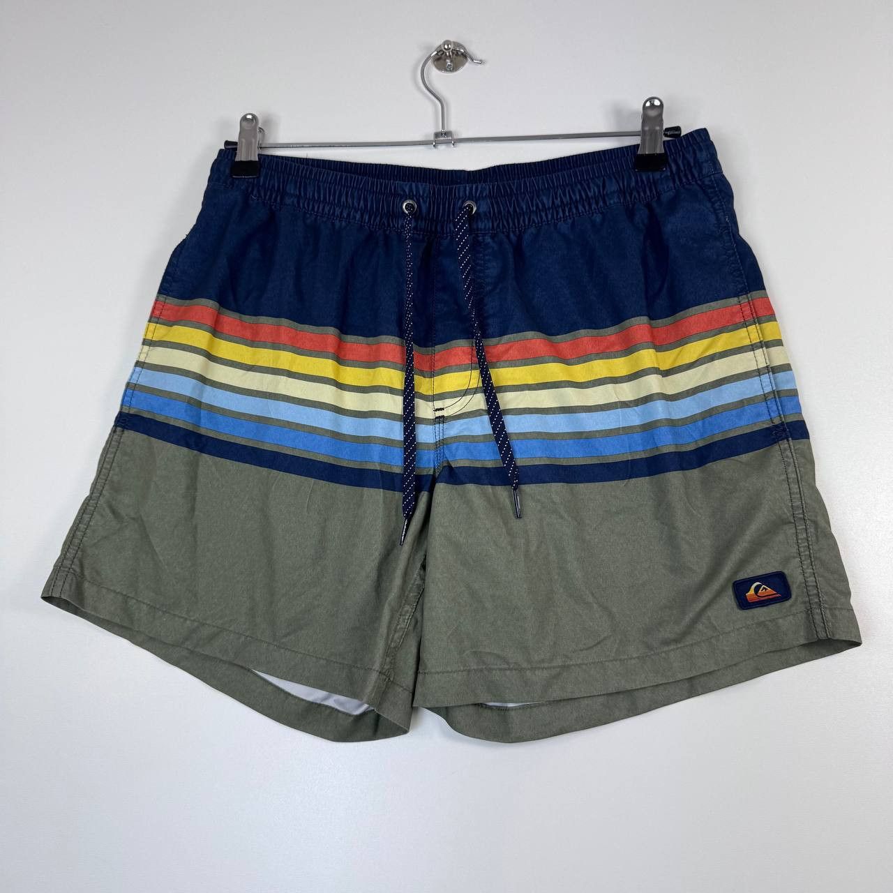 Quiksilver Quiksilver Swim Shorts Mens Multicolor Stripe Board Shorts M Size US 32 / EU 48 - 1 Thumbnail