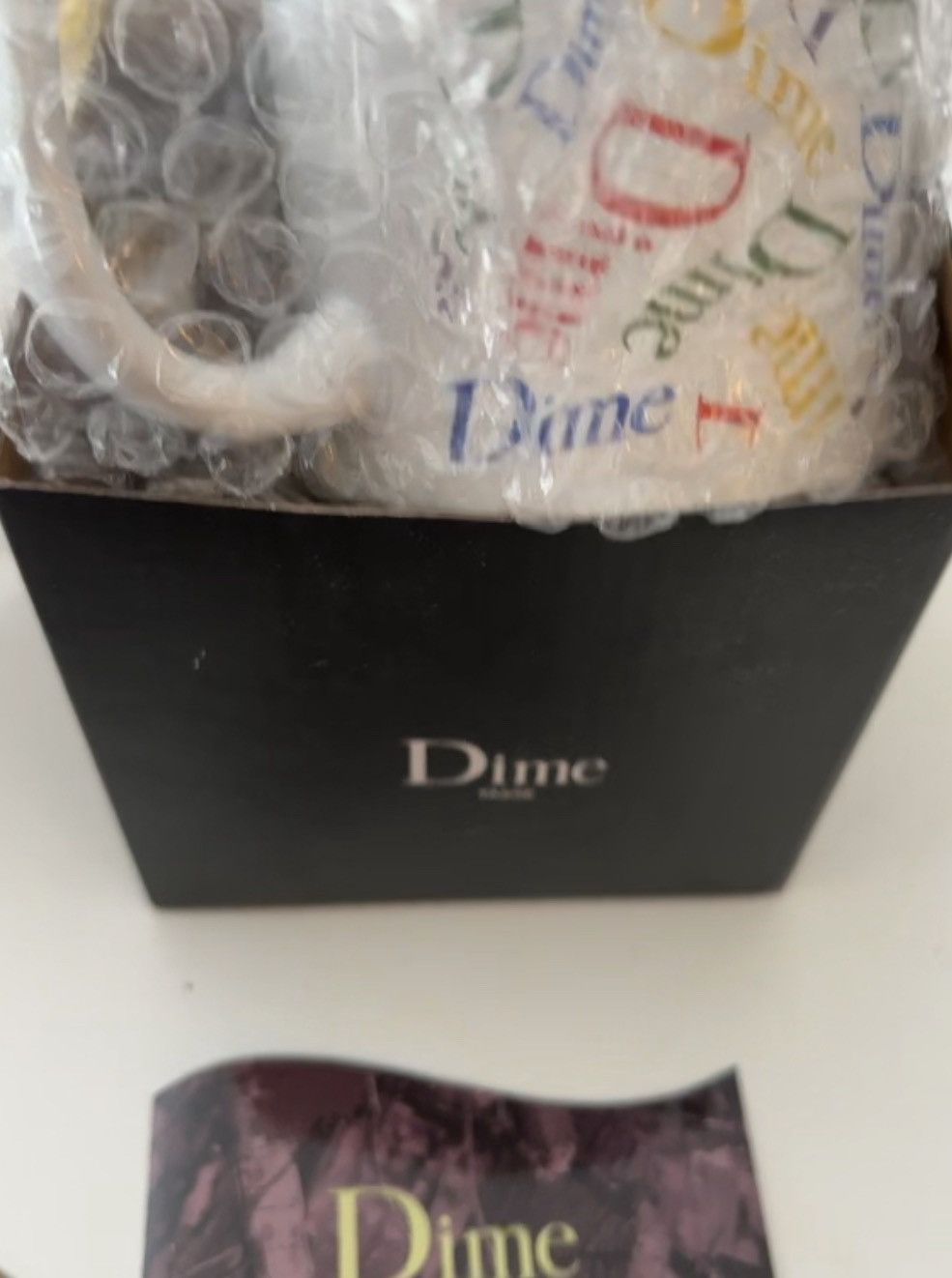 Dime Dime Skateboards Haha Repeat Logo Ceramic Mug in White/Multi Size ONE SIZE - 4 Thumbnail