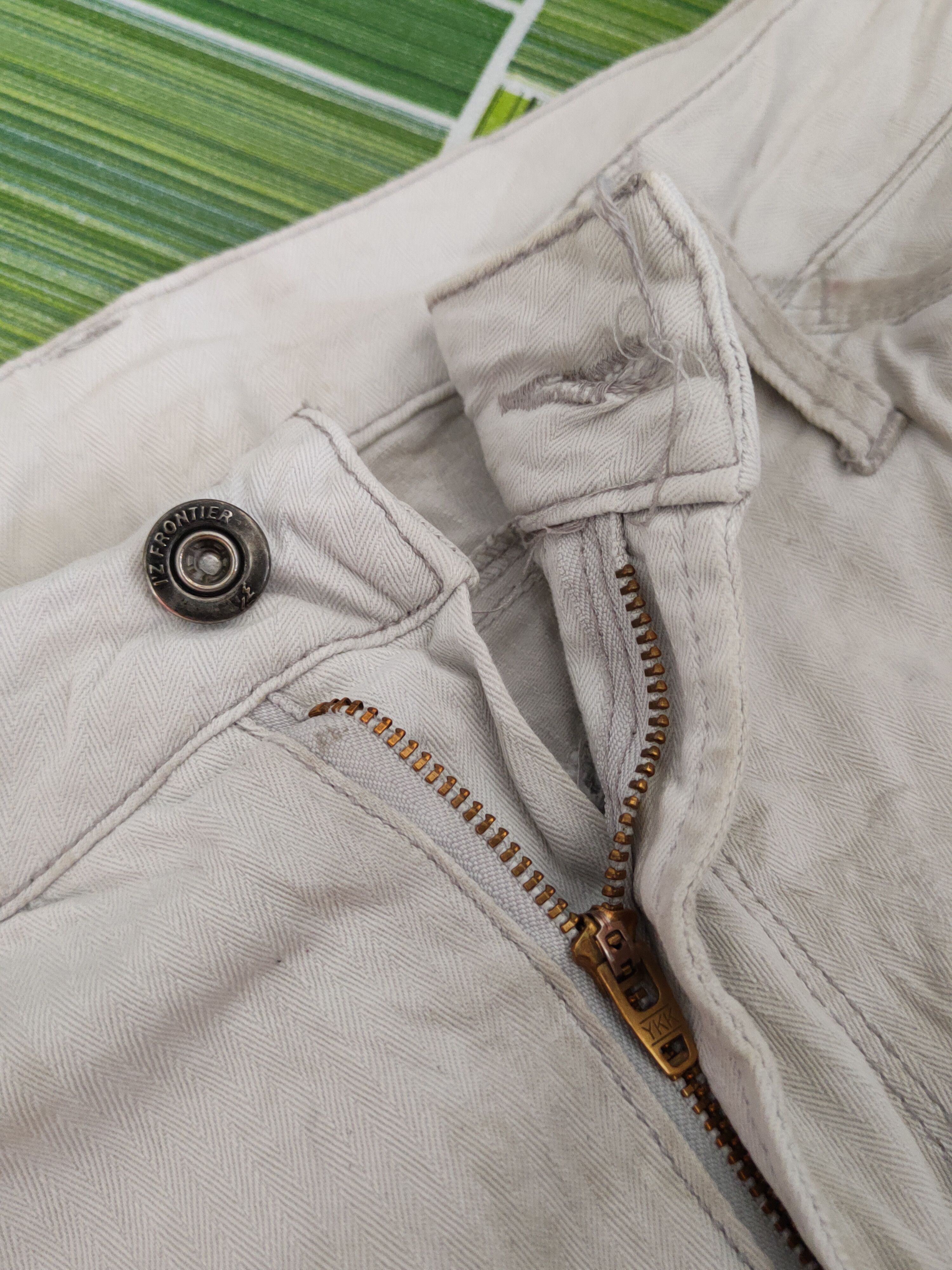 Japanese Brand I'z Frontier White Multipocket Tactical Cargo Pants #S1292 Size US 33 - 15 Thumbnail