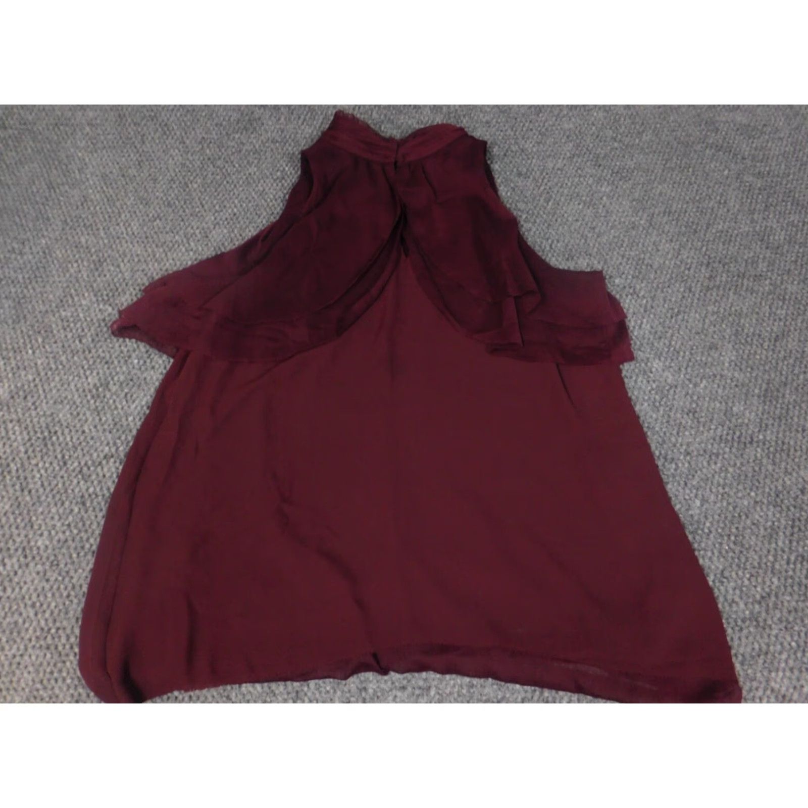 White House Black Market White House Black Market Blouse Womens 12 Purple Crew Neck Sleeveless Pullover Casual Polyester Rayon Solid Regular Stretch 12 Women Blouse Size XL / US 12-14 / IT 48-50 - 3 Thumbnail