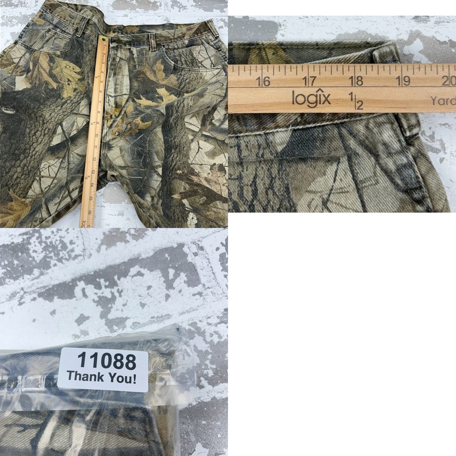 Wrangler VINTAGE Wrangler Jeans Men 40x28 Straight Camouflage Denim Brown 5-Pocket Wrangler Jeans Mens Straight 40x28 Camouflage Cotton Jeans Size US 40 / EU 56 - 9 Thumbnail