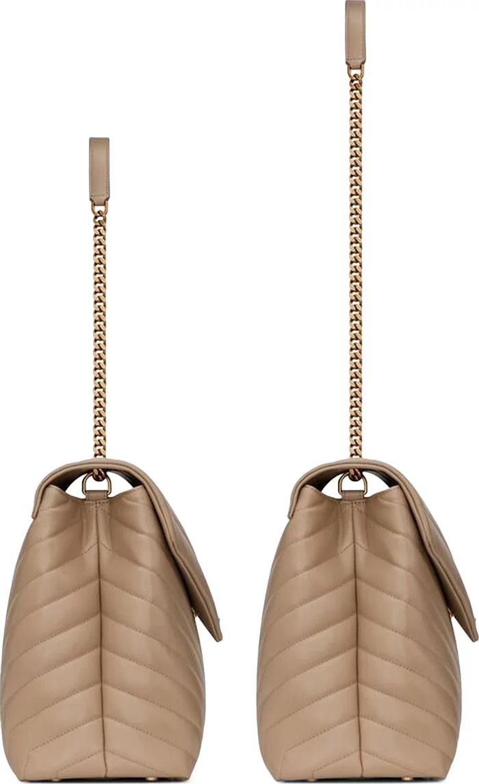 Saint Laurent Paris o1s1wg111024 Size: OS / Loulou Large Leather Bag in Beige Size ONE SIZE - 3 Thumbnail