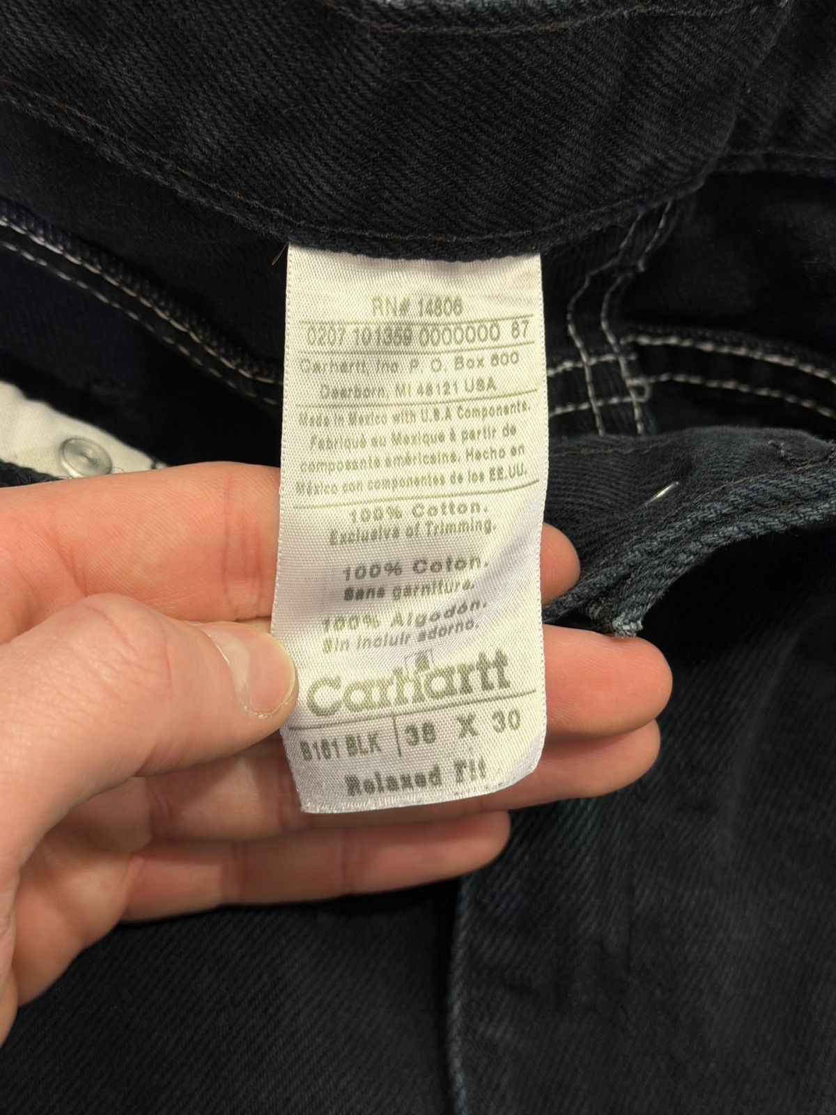 Carhartt Carhartt B161-BLK Relaxed Fit Pants - Black Size US 38 / EU 54 - 4 Thumbnail