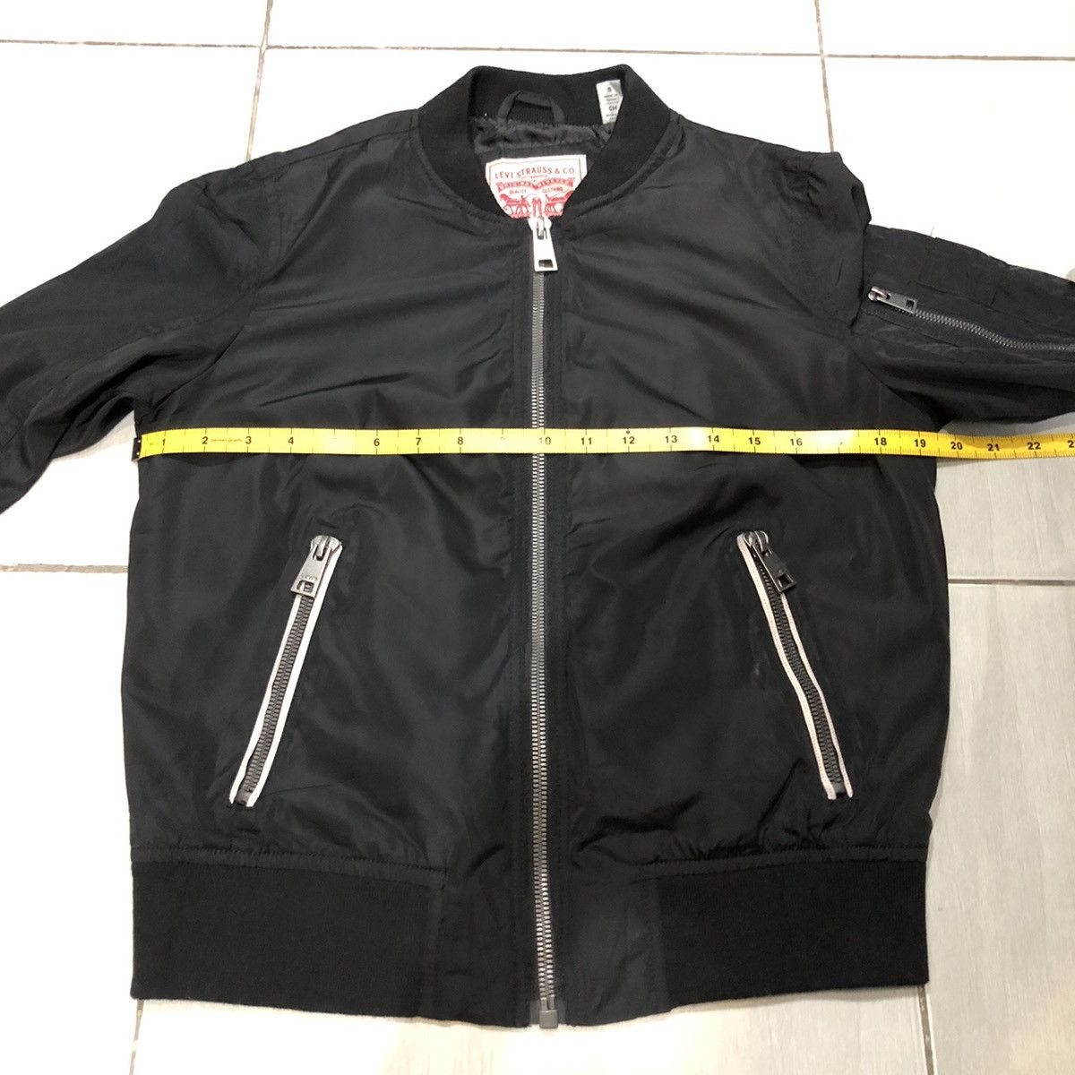 Levi's Levi’s Bomber Jacket Women Size S All Black Original Riveted Size S / US 4 / IT 40 - 24 Thumbnail