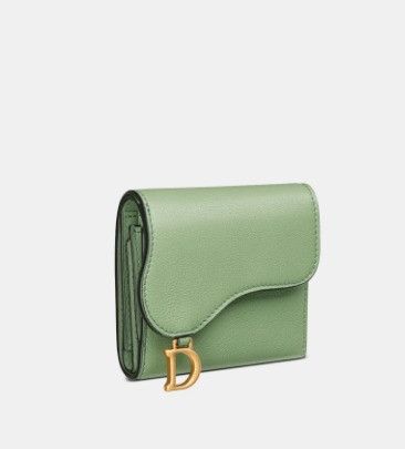 Dior o1w1db11024 Size: OS / Saddle Lotus Wallet in Dark Mint Size ONE SIZE - 1 Thumbnail