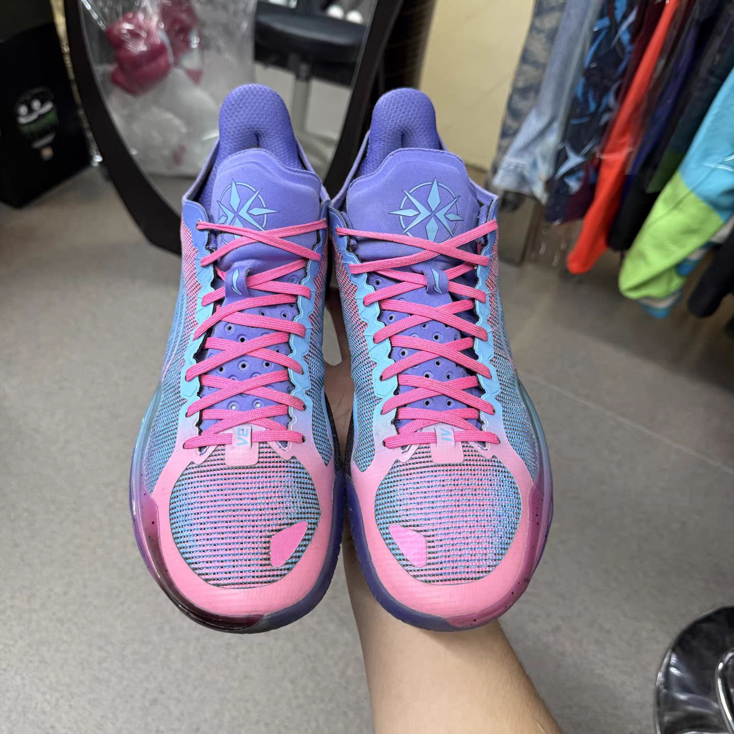 Li-Ning Li-Ning Liren 4 V2 Basketball Shoes K15 Size US 13 / EU 46 - 5 Thumbnail