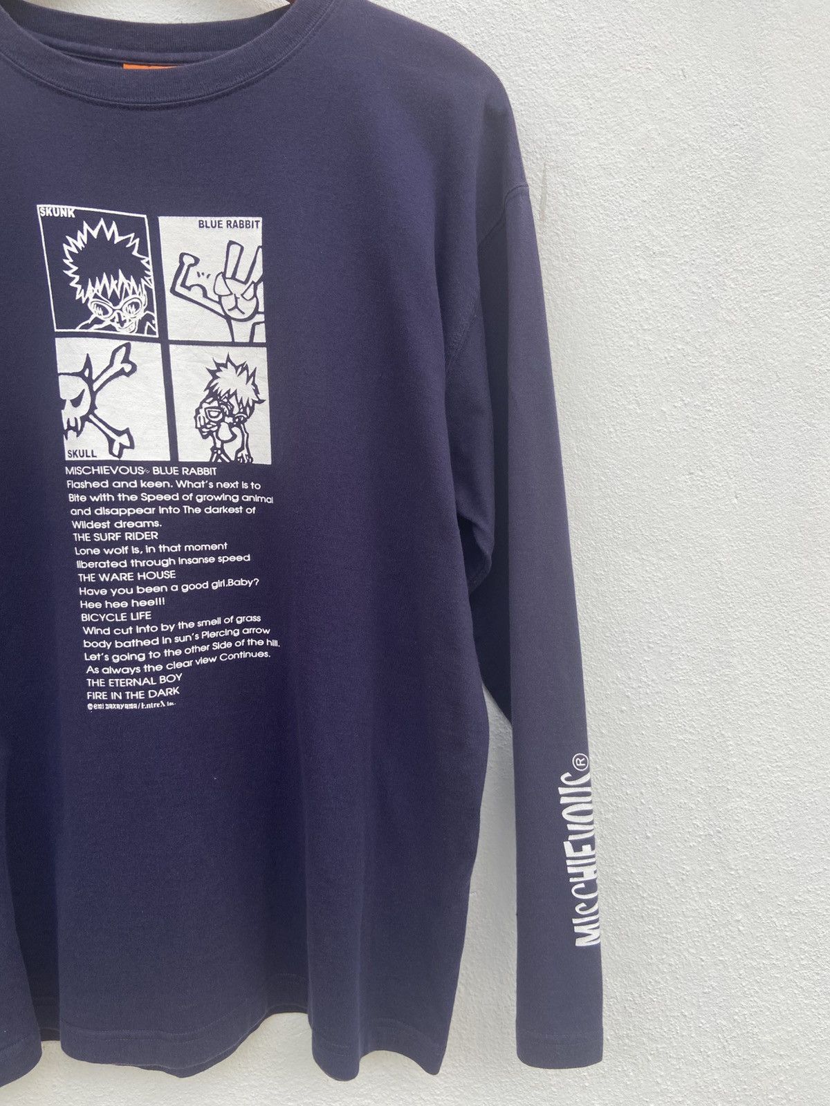 Japanese Brand 🔥 Mischievous t shirt long sleeve art fashion graffity Size US L / EU 52-54 / 3 - 2 Thumbnail