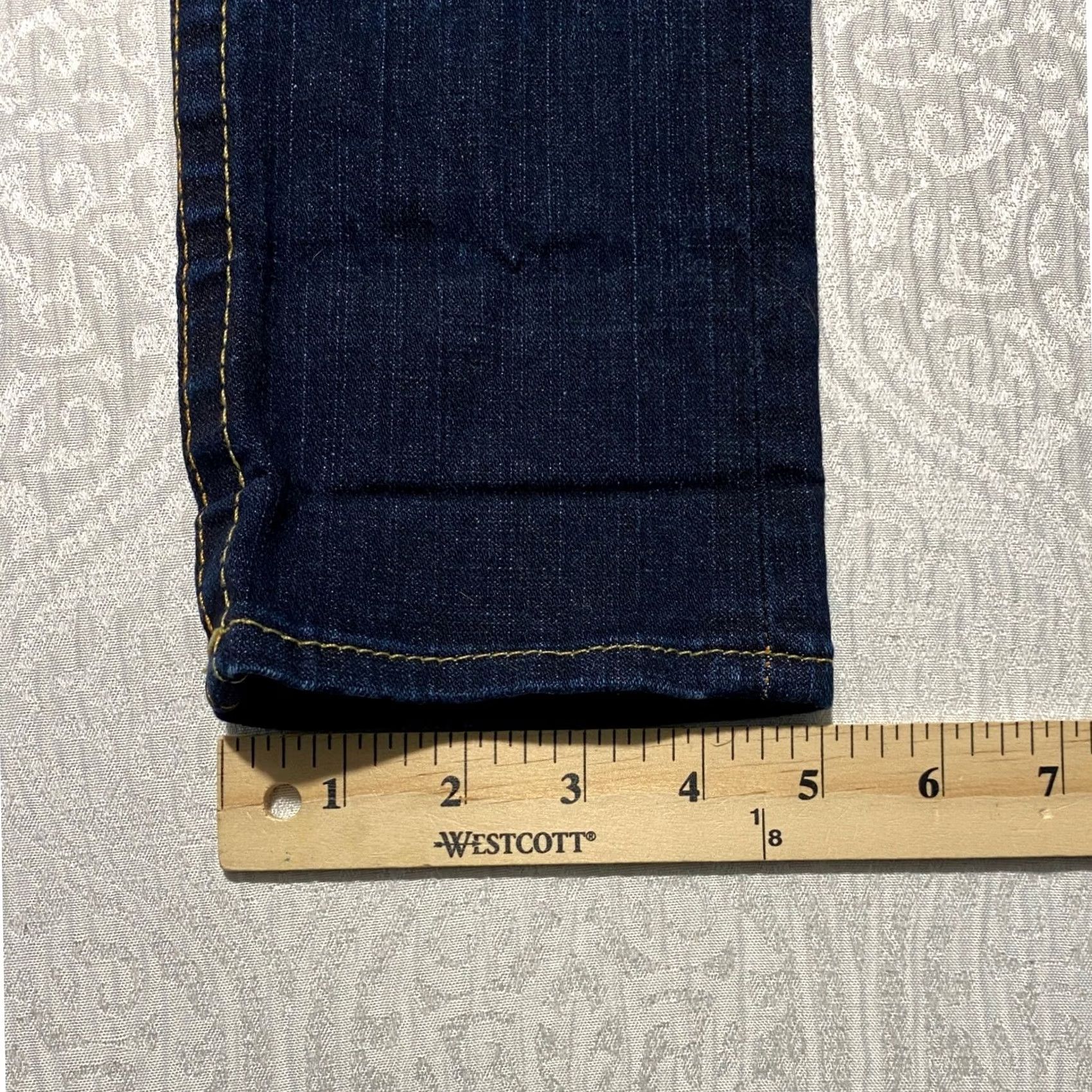 True Religion VINTAGE True Religion Julie Skinny Jeans 27 Dark Wash Contrast Stitch Made in USA 10-599 Womens Jeans Size 27" / US 4 / IT 40 - 7 Thumbnail