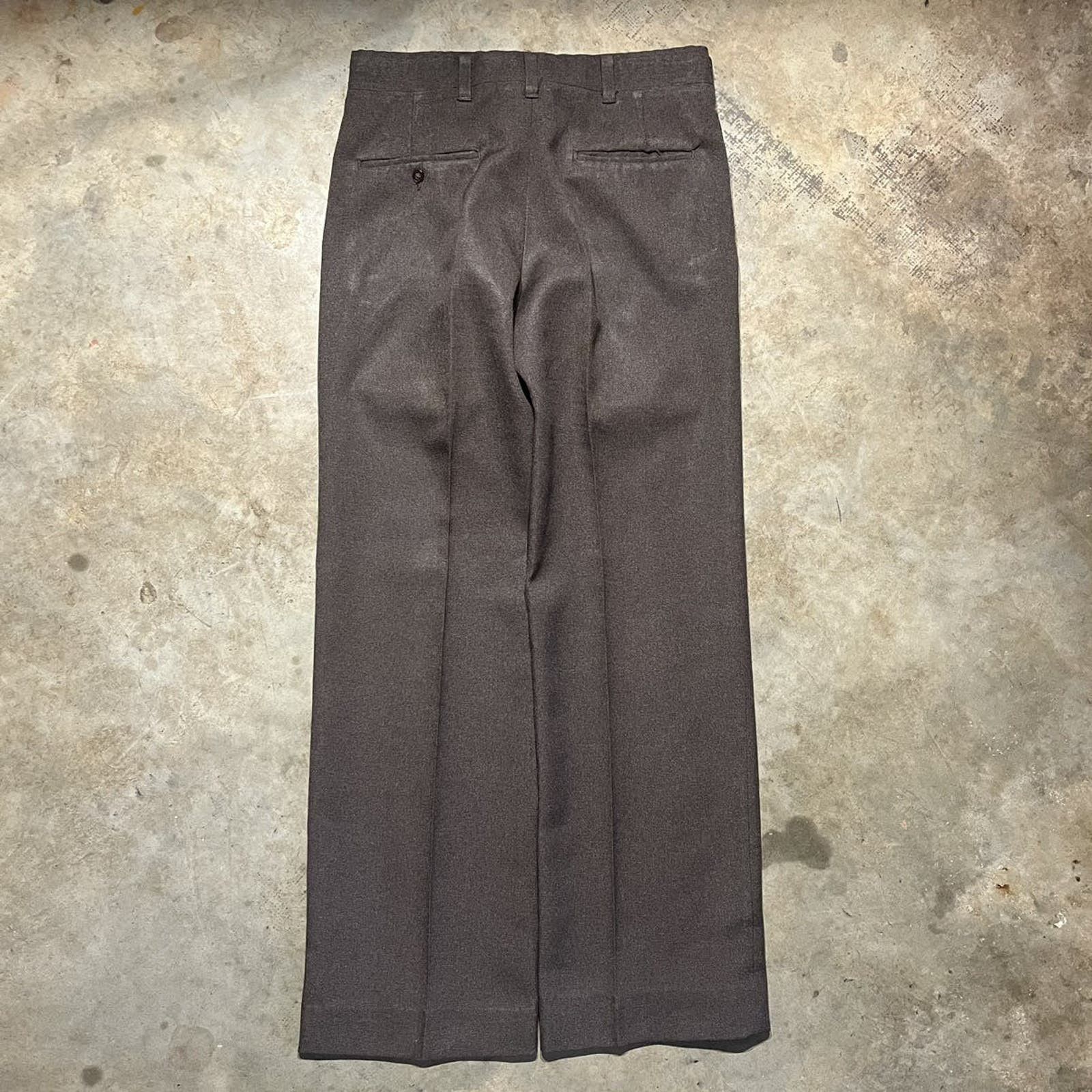 Vintage Vintage 70s Haggar Slacks Brown Talon Trousers 31x30 Size US 31 - 3 Thumbnail