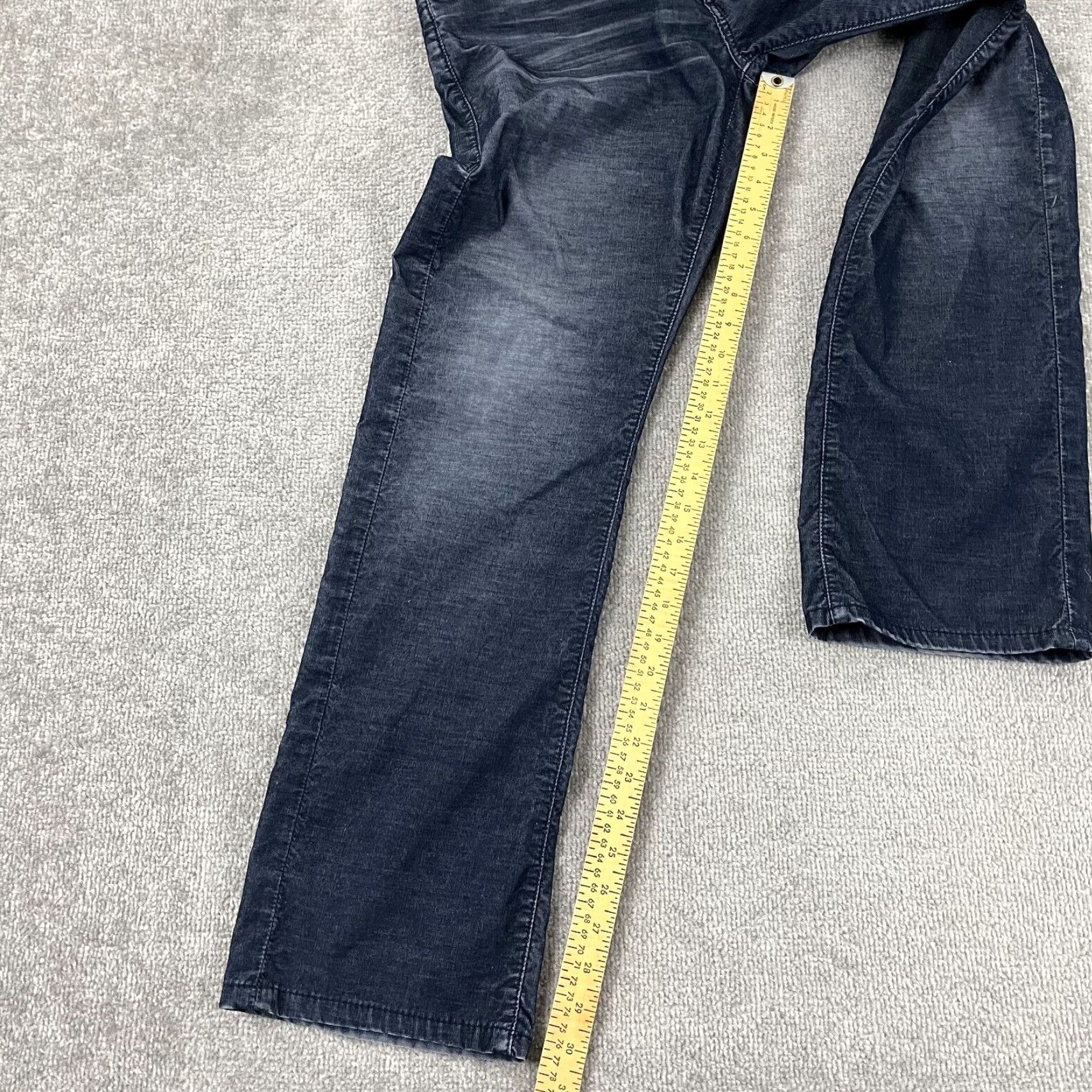 True Religion TRUE RELIGION Jeans Mens 32 x 31 Ricky Relaxed Straight Fit Blue Pants Grunge Size US 32 / EU 48 - 4 Thumbnail
