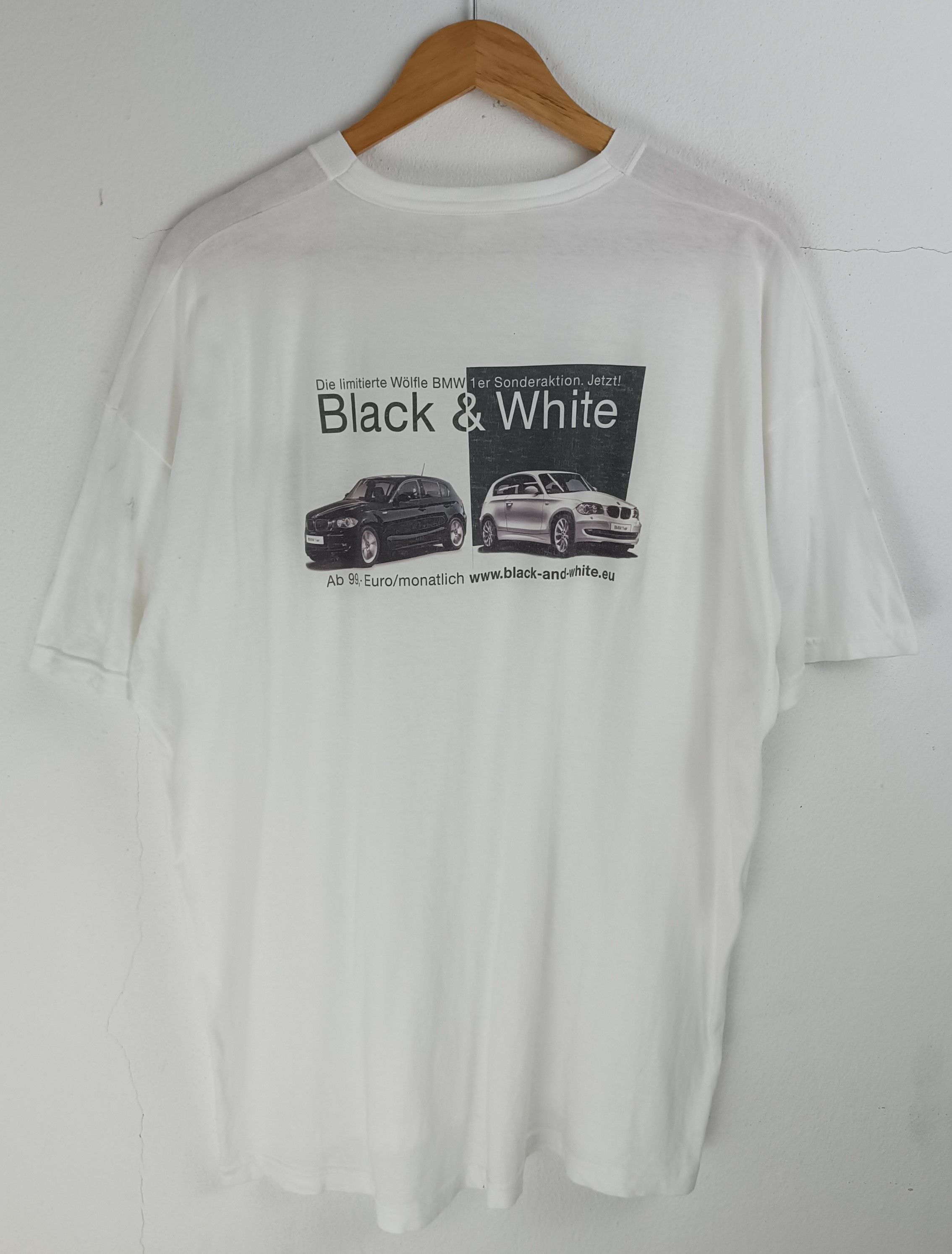BMW VINTAGE Y2K BMW BLACK & WHITE SONDERAKTION TEE RACING JDM Size US XL / EU 56 / 4 - 3 Thumbnail
