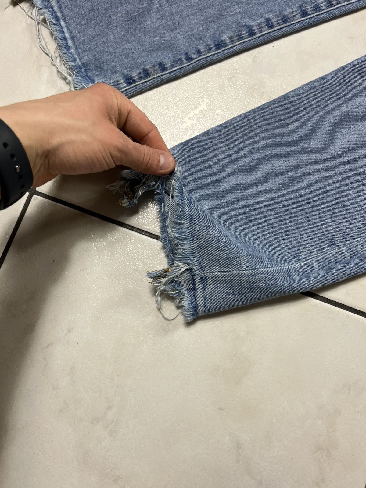 Designer × Prps PRPS windsor crop skinny fit distressed denim jeans pants Size US 32 / EU 48 - 11 Thumbnail