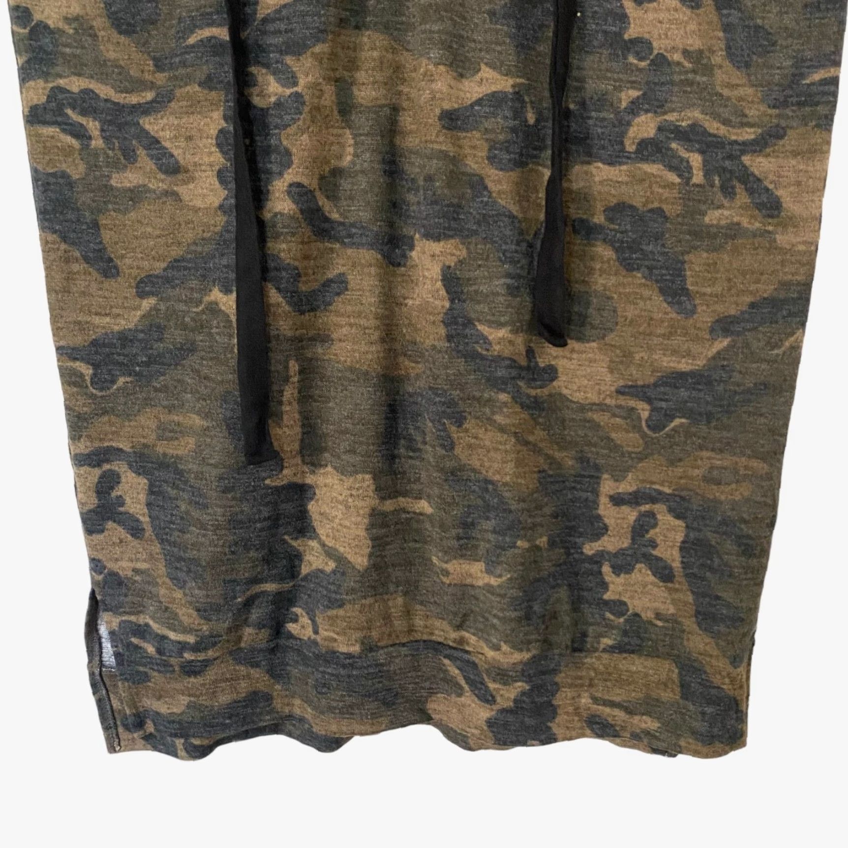 Vintage Cherish Camouflage Lace-Up Long-Sleeve Dress Casual Women Green L Size L / US 10 / IT 46 - 6 Thumbnail