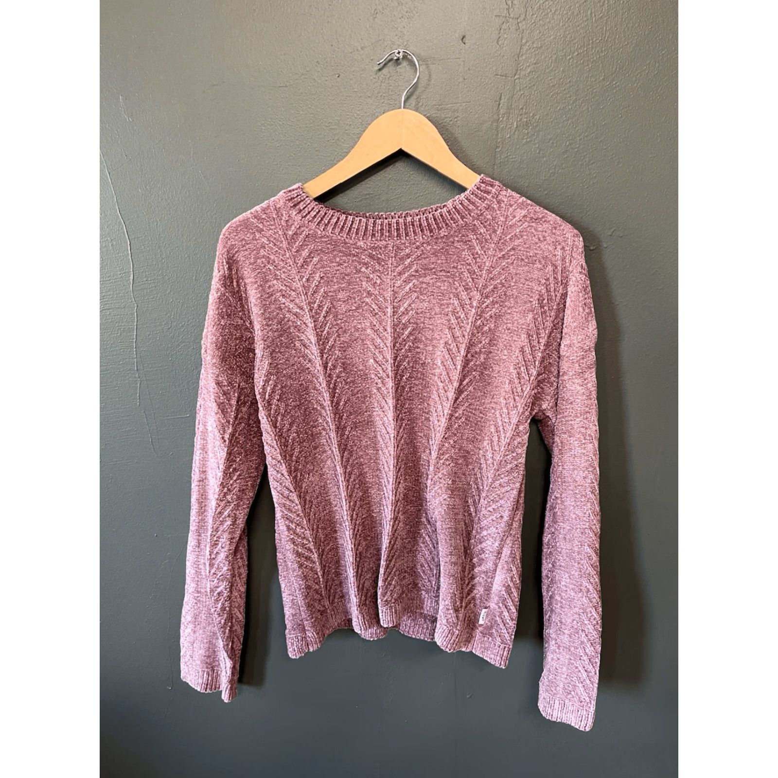 Orvis Orvis Womens Pink Knit Ribbed Soft Pullover Sweatshirt Size Small NWT Size S / US 4 / IT 40 - 2 Thumbnail