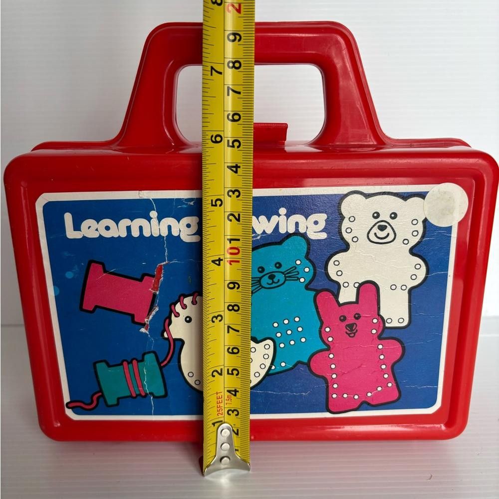 Designer Vintage The Eagle School "Learning Sewing" Lacing Toy Size ONE SIZE - 4 Thumbnail
