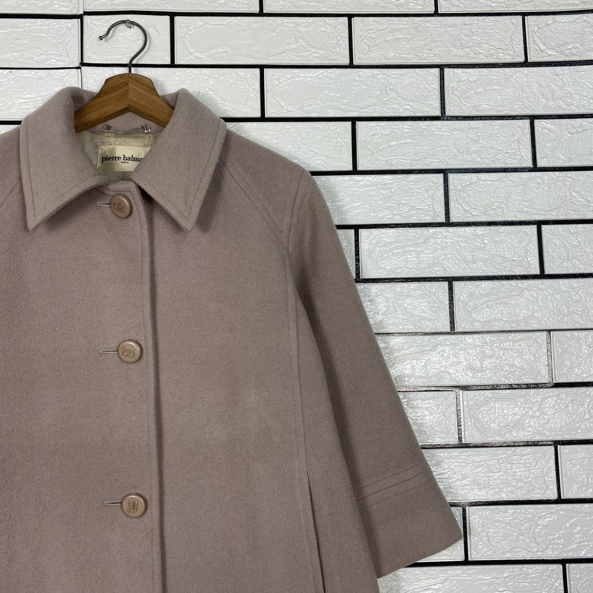 Japanese Brand Vintage Long Jacket Wool Pierre Balmain Size US M / EU 48-50 / 2 - 7 Thumbnail