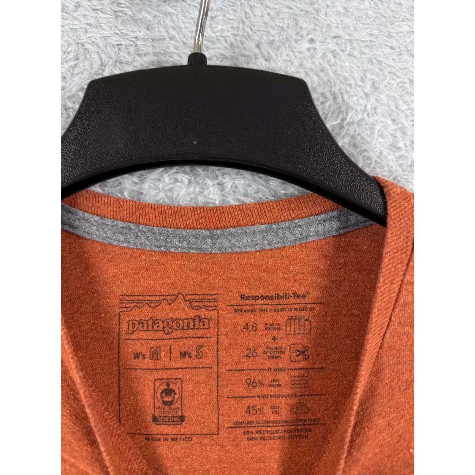 Patagonia Patagonia Shirt Men Small Orange Short Sleeve Crew Neck Cotton Blend Hike Camp Size US S / EU 44-46 / 1 - 7 Thumbnail