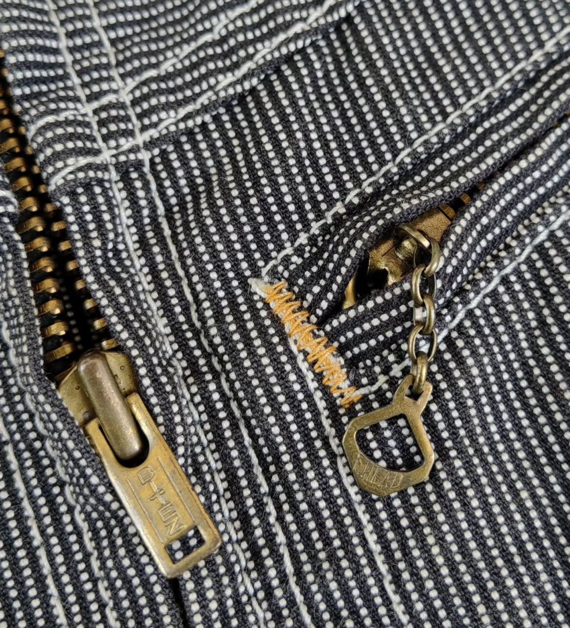 The Flat Head 2000s Flat Head Hickory Striped Work Jacket Size US M / EU 48-50 / 2 - 4 Thumbnail