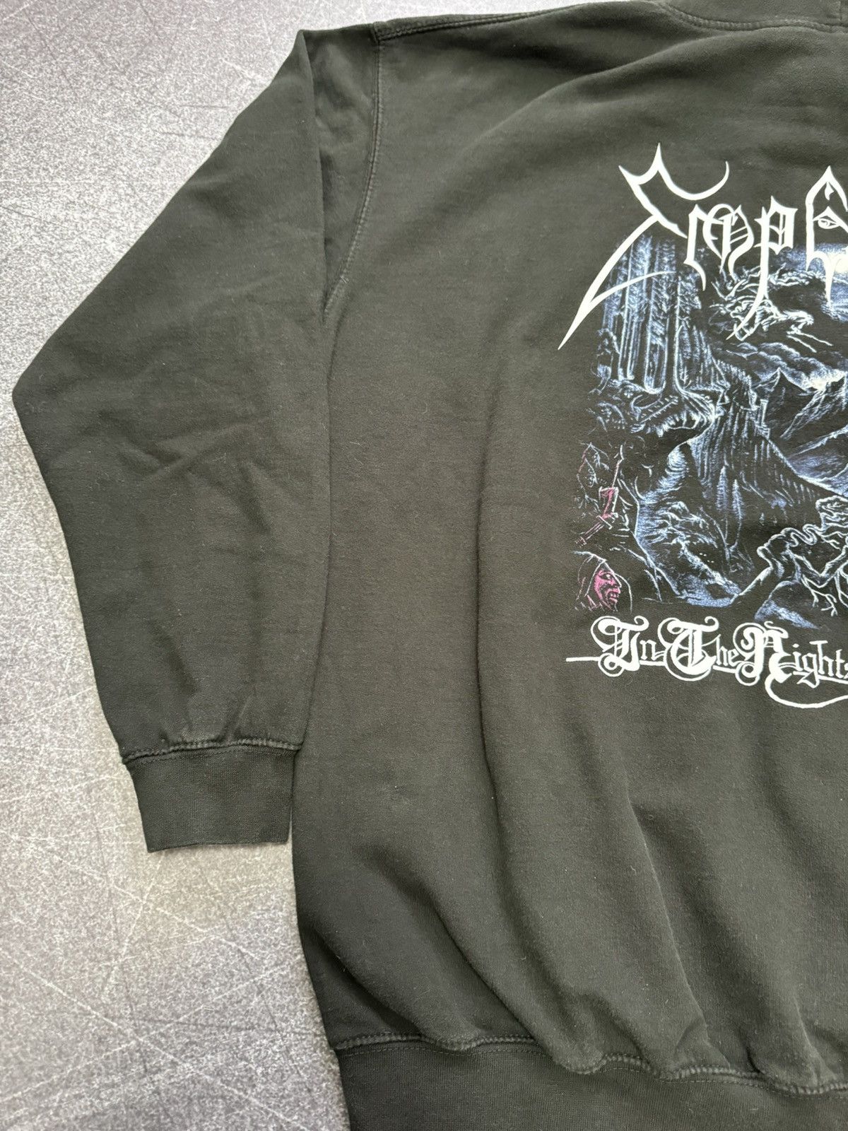 Band Tees × Vintage Vintage Emperor Hoodie zip hoodie In the Nightside Eclipse Size US XXL / EU 58 / 5 - 19 Thumbnail
