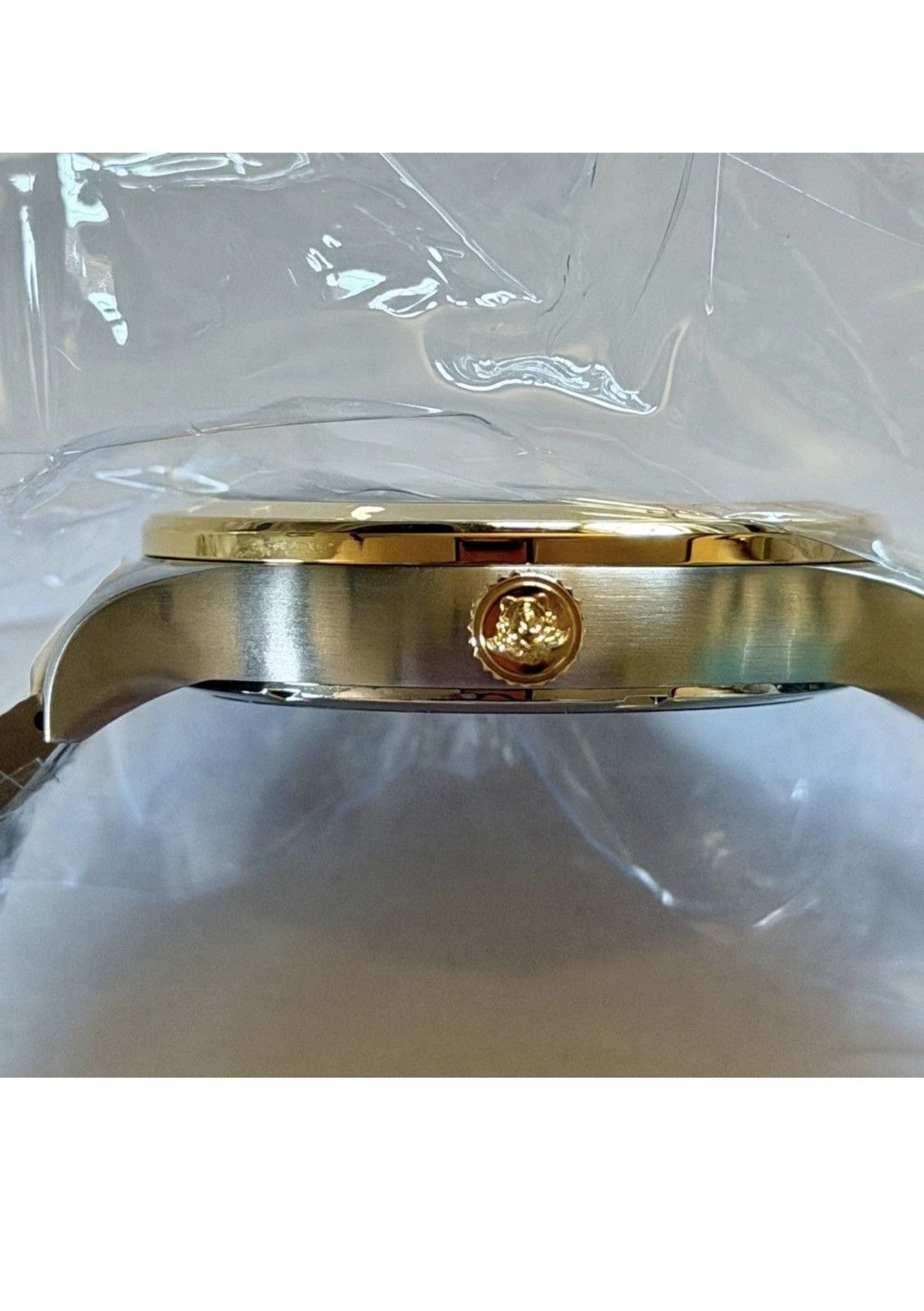 Versace Women's Versace One Size Gold & Silver Green Dial Watch Size ONE SIZE - 10 Thumbnail